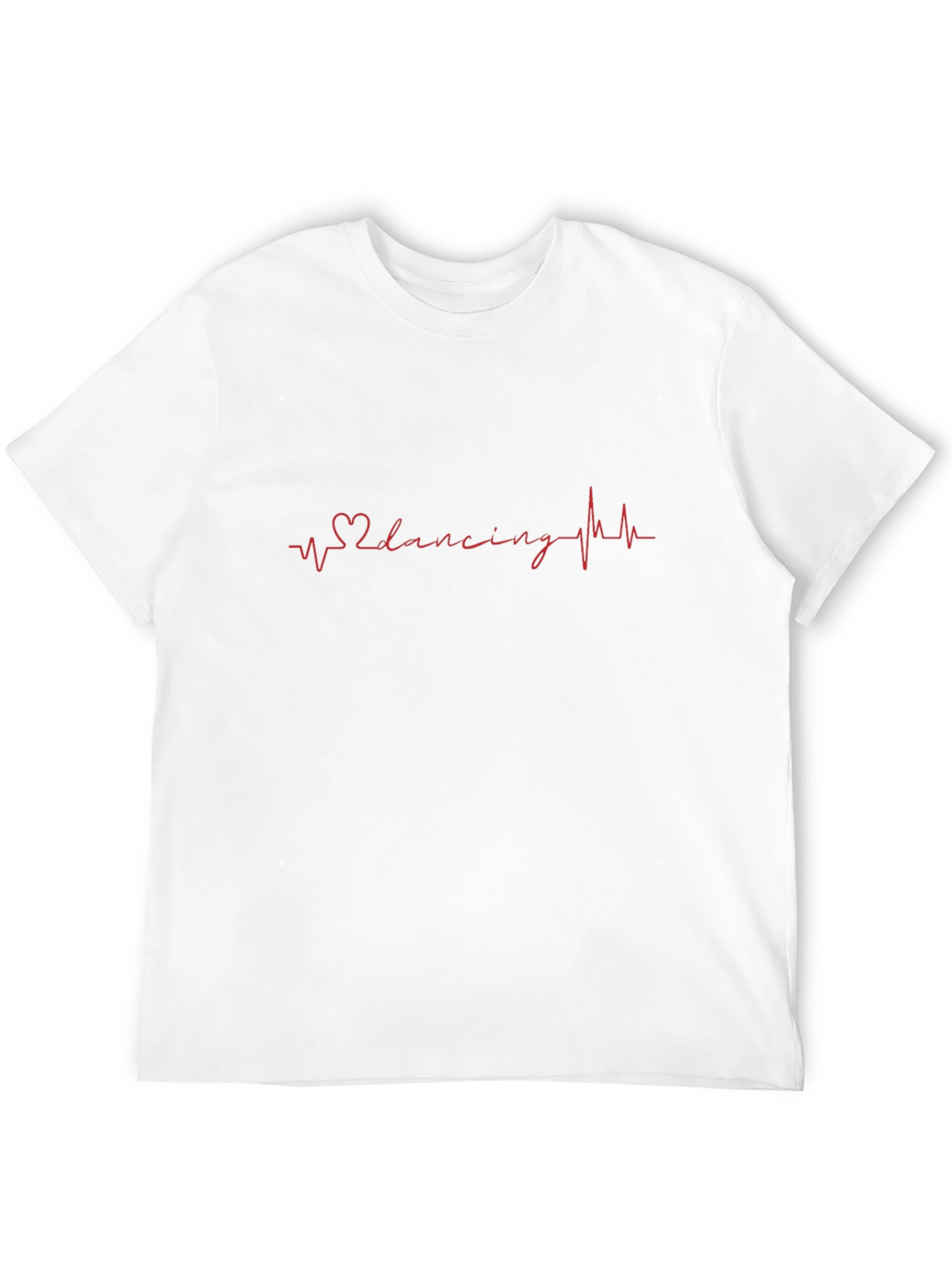 Dancing Heartbeat T-Shirt - Black Cotton Tee