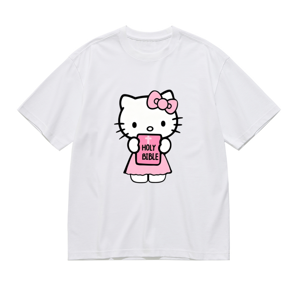 Faith?Style Hello Kitty Lovely Casual Plus?Size Ladies Short Sleeve Tee