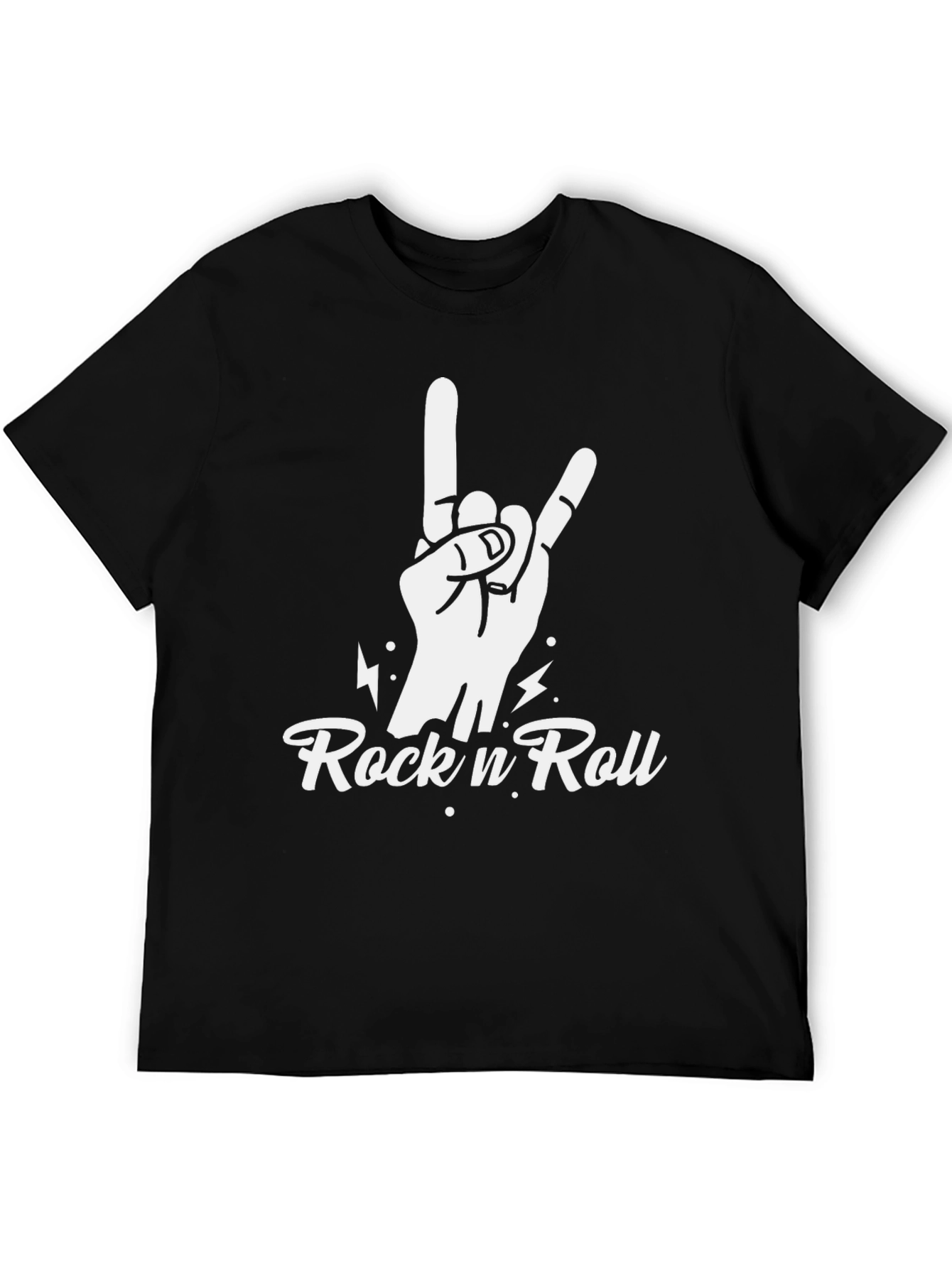 Rock n Roll Hand Gesture Black T-Shirt