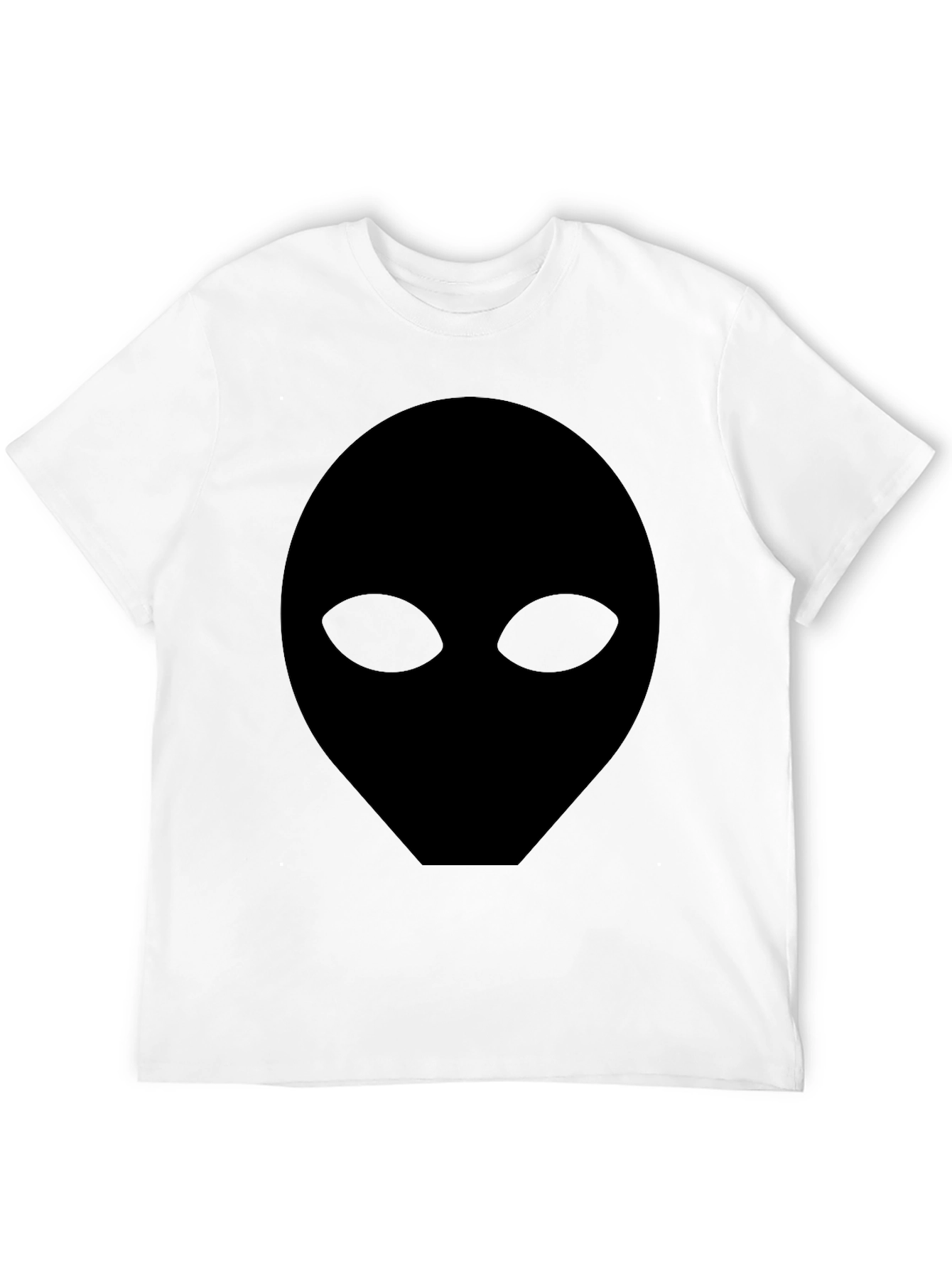 Alien Head Graphic Tee - Mens Black T-Shirt