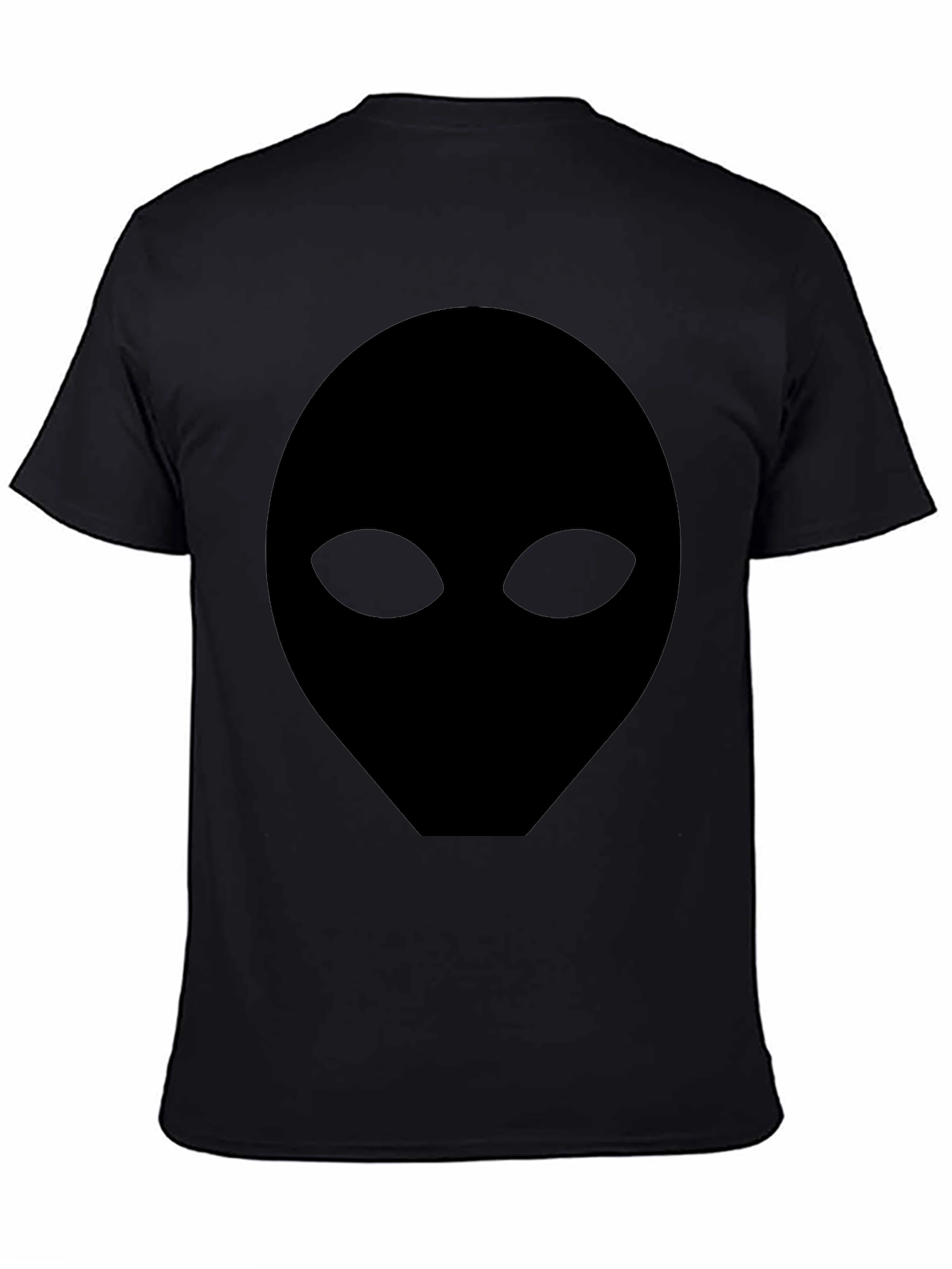 Alien Head Graphic Tee - Mens Black T-Shirt