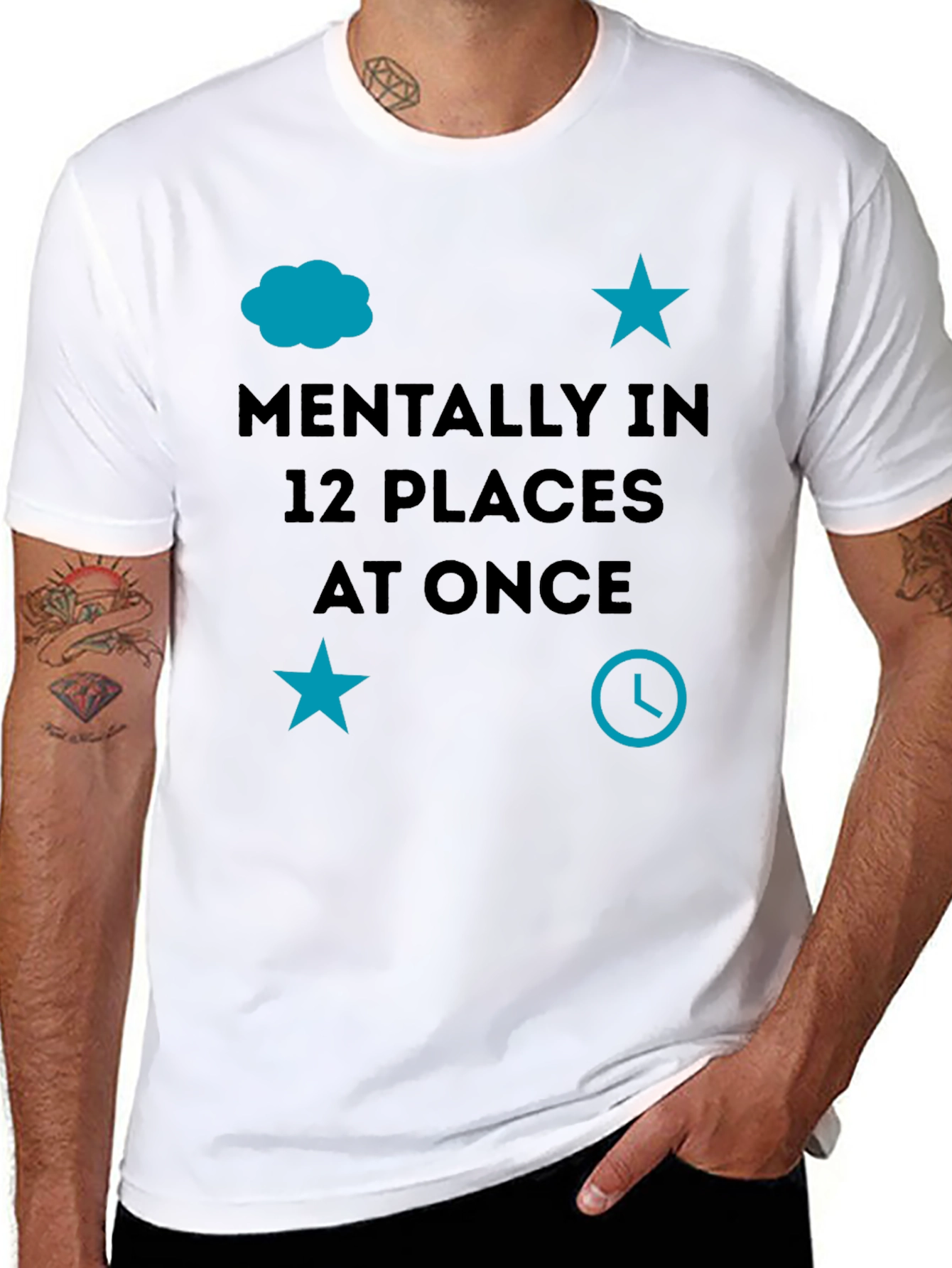 Mentally in 12 Places at Once Graphic Tee