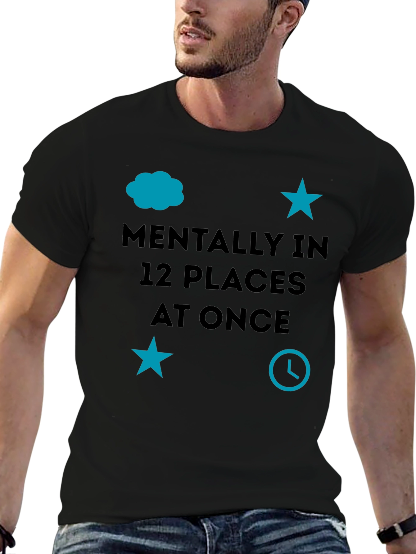 Mentally in 12 Places at Once Graphic Tee