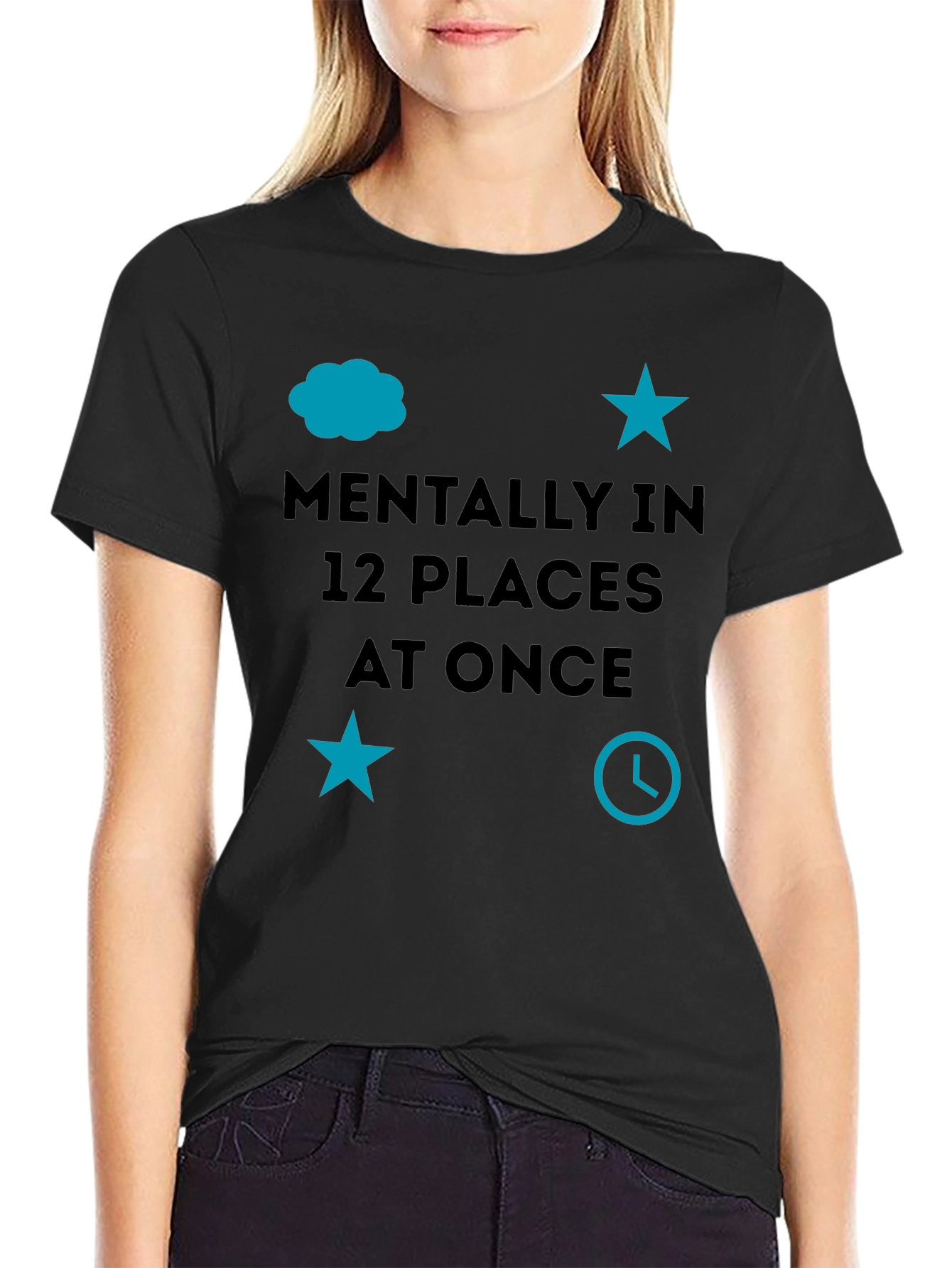 Mentally in 12 Places at Once Graphic Tee