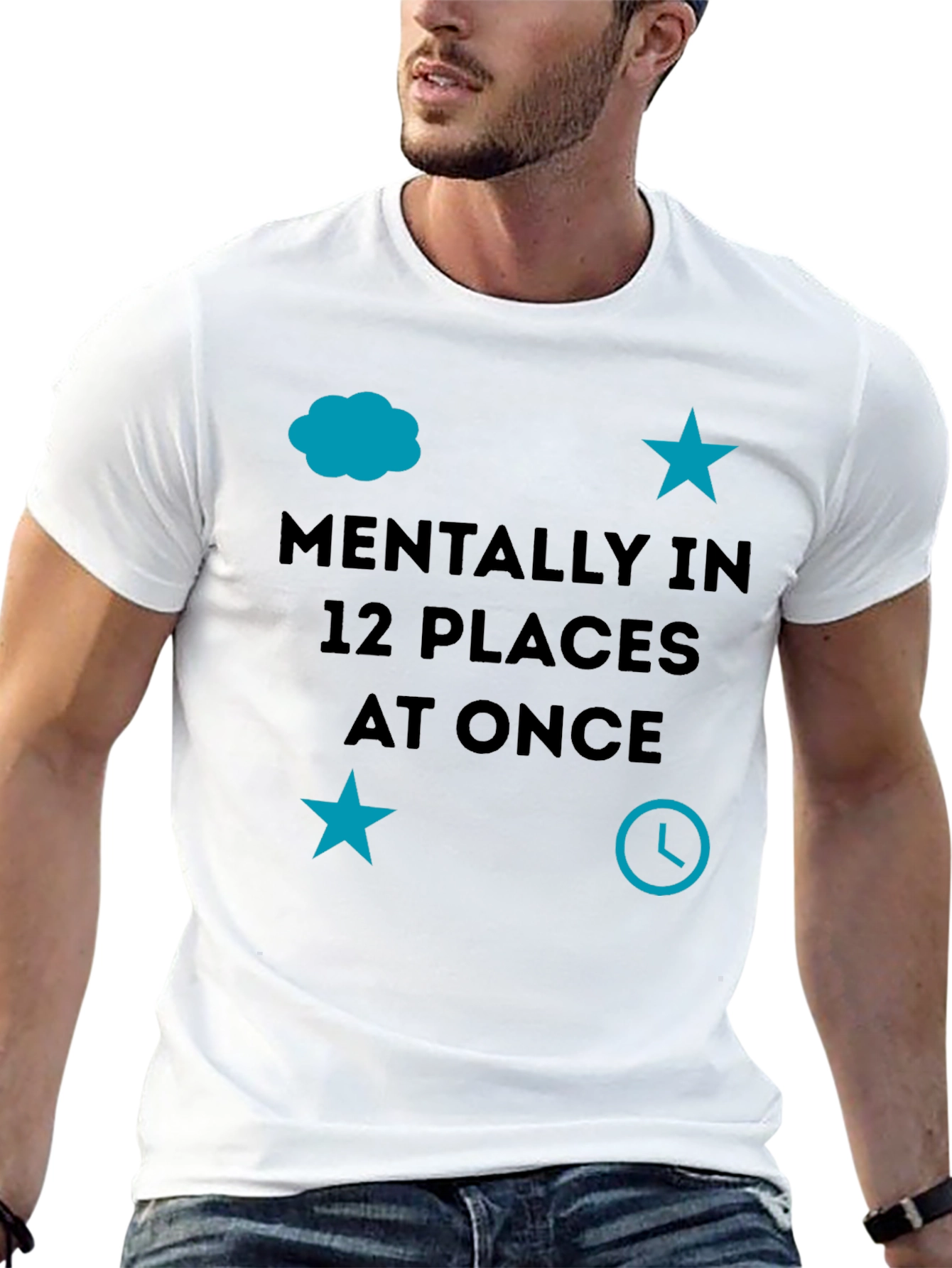 Mentally in 12 Places at Once Graphic Tee