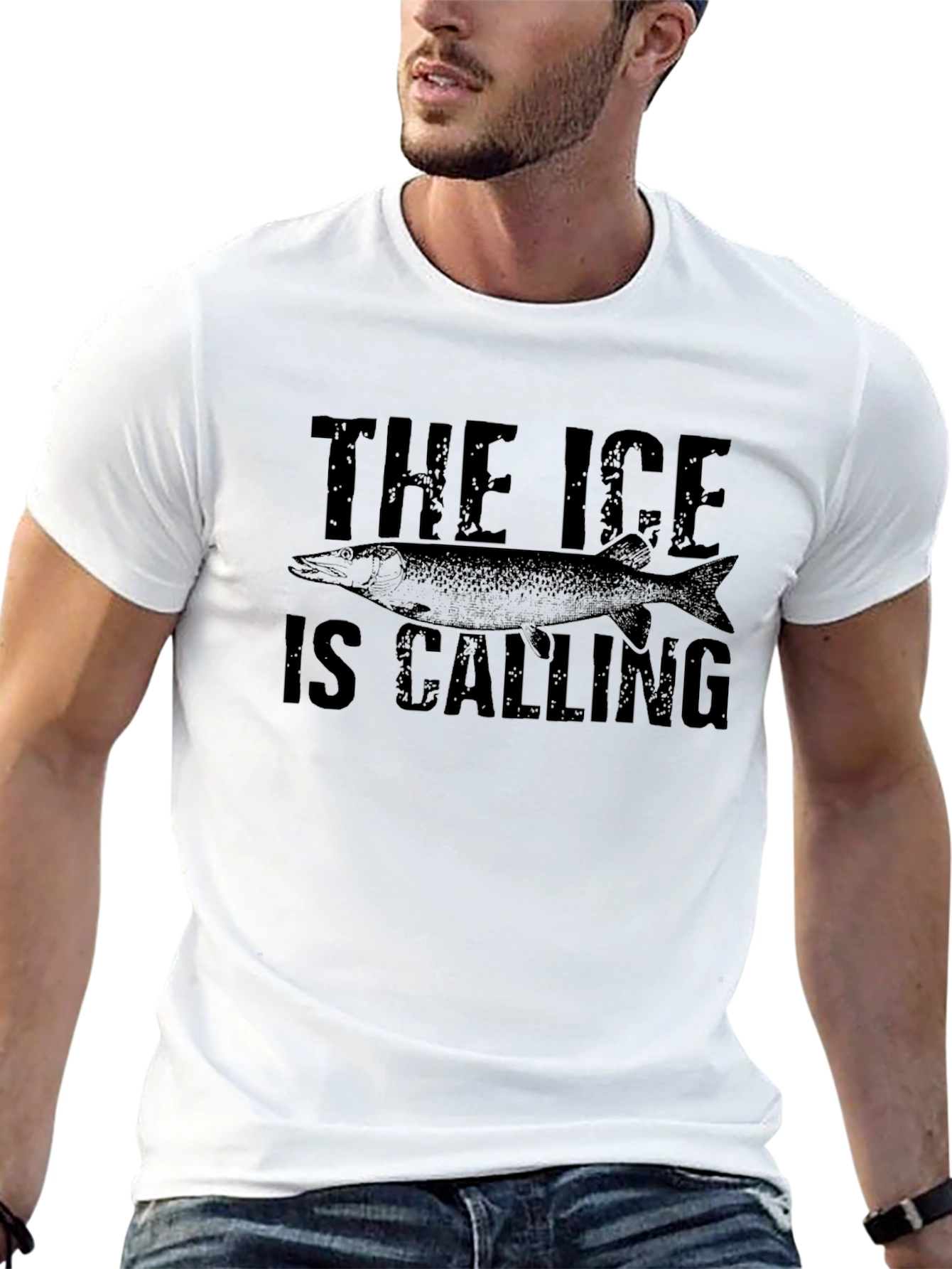 The Ice Is Calling - Fishing T-Shirt