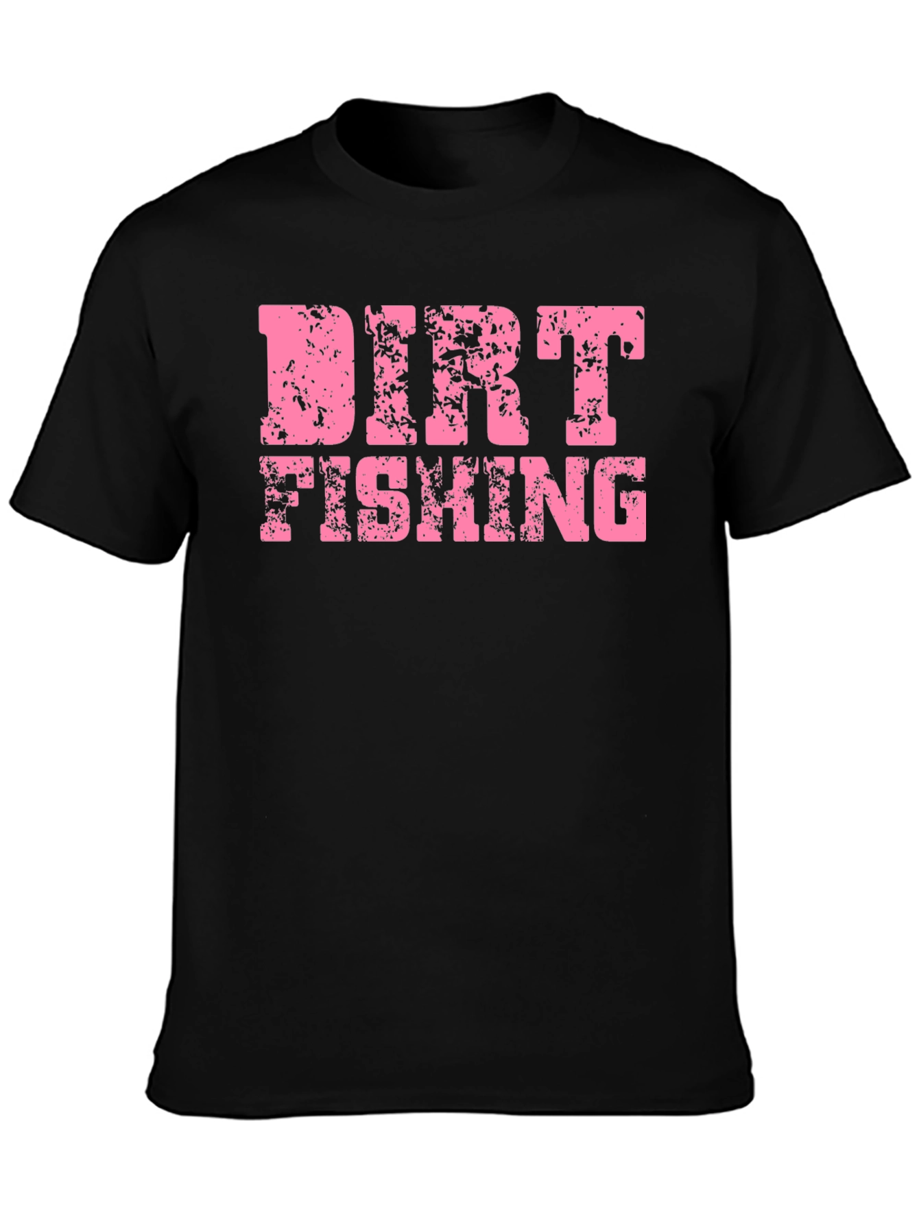 Dirt Fishing Graphic T-Shirt - Black