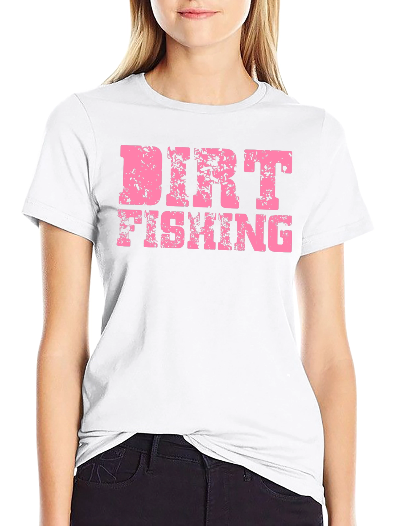 Dirt Fishing Graphic T-Shirt - Black