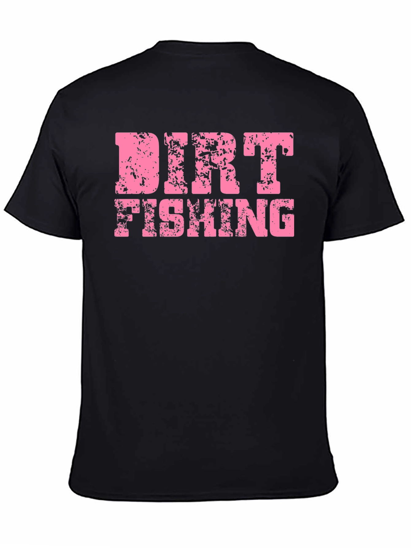 Dirt Fishing Graphic T-Shirt - Black
