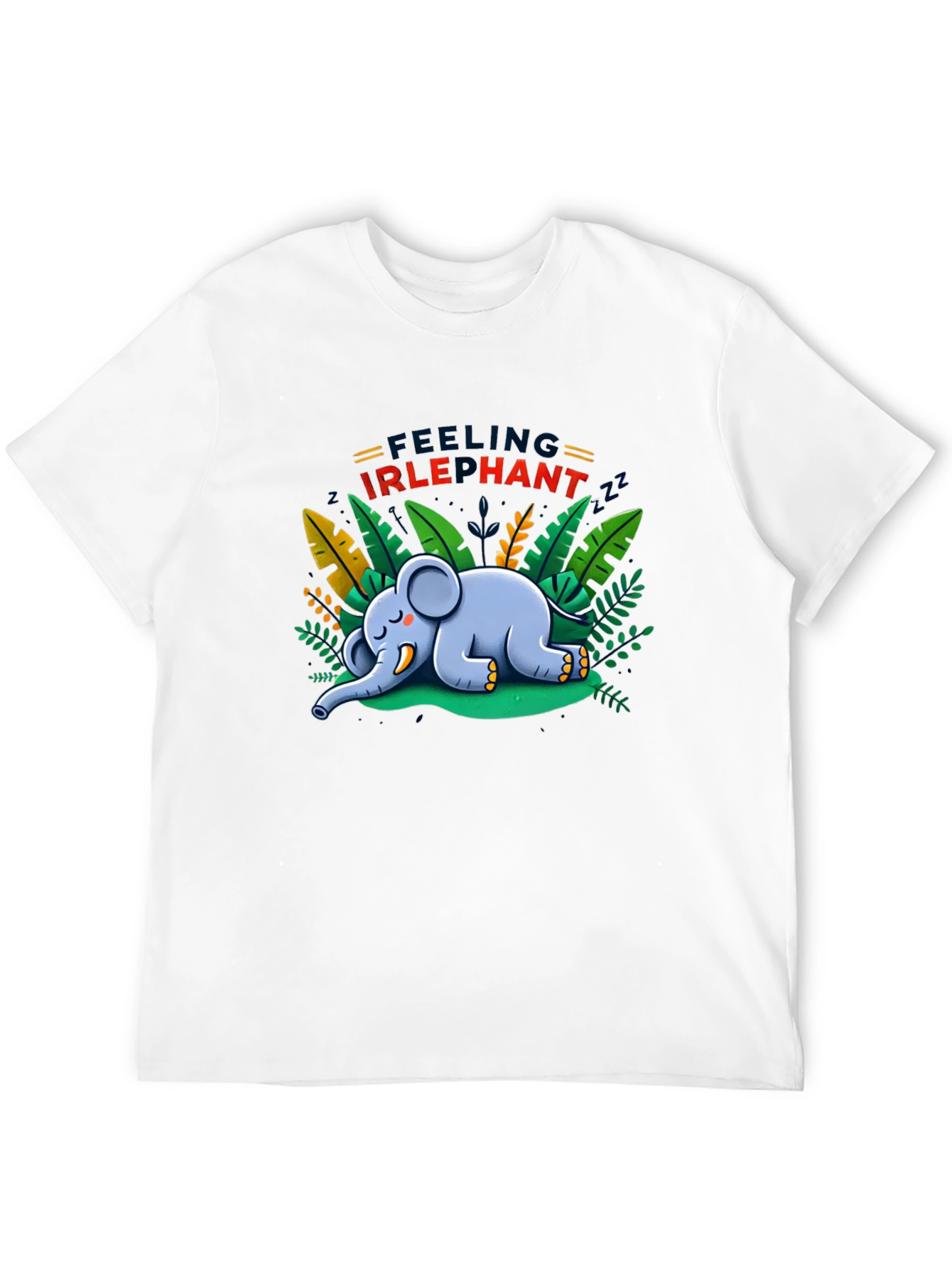 Feeling Irlephant T-Shirt - Cute Cartoon Elephant Design