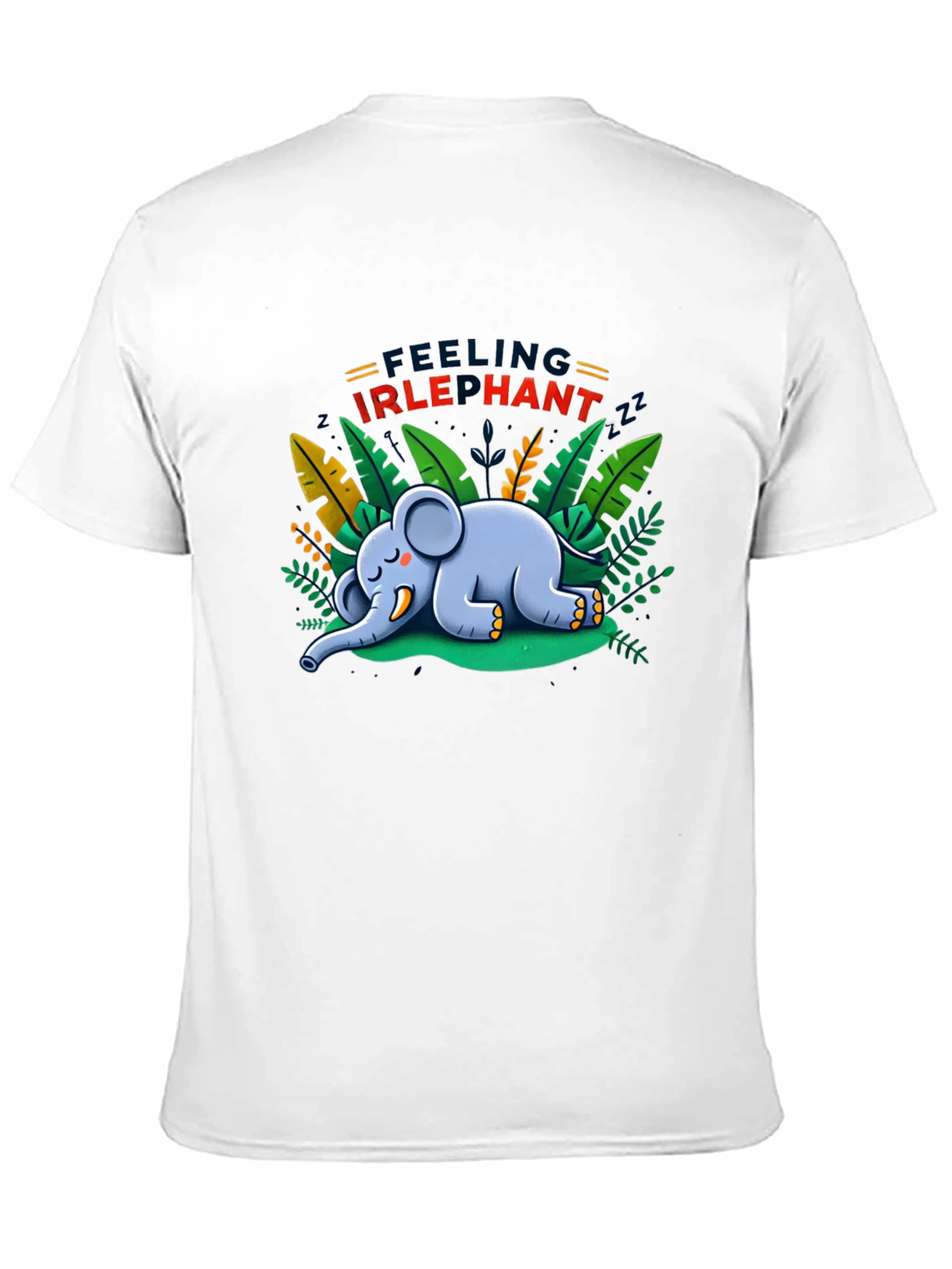 Feeling Irlephant T-Shirt - Cute Cartoon Elephant Design
