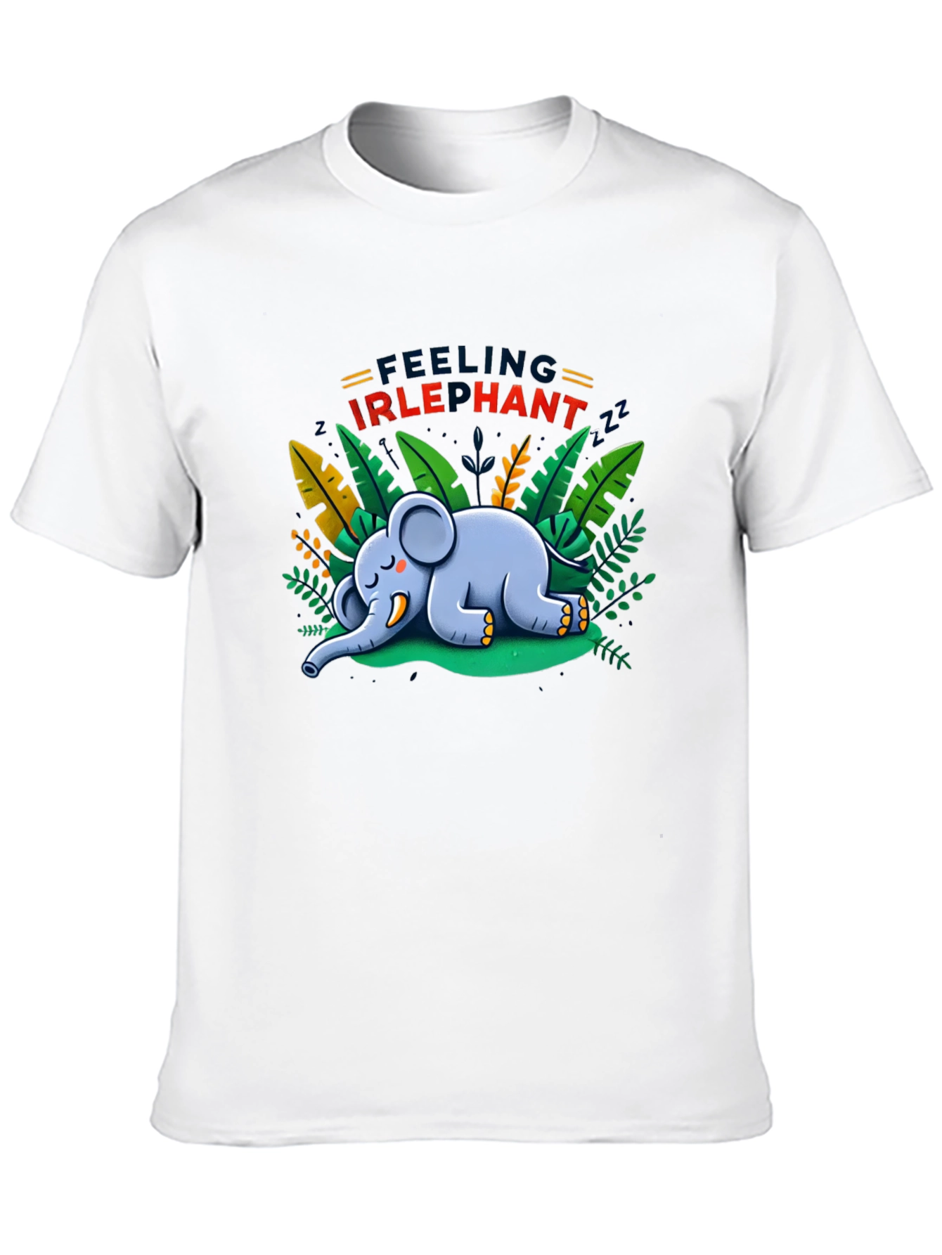 Feeling Irlephant T-Shirt - Cute Cartoon Elephant Design