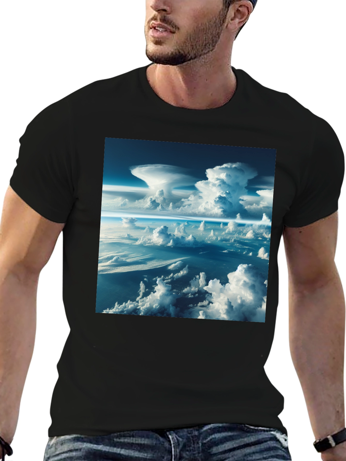 Cloudscape Graphic Tee - Unique Sky Print