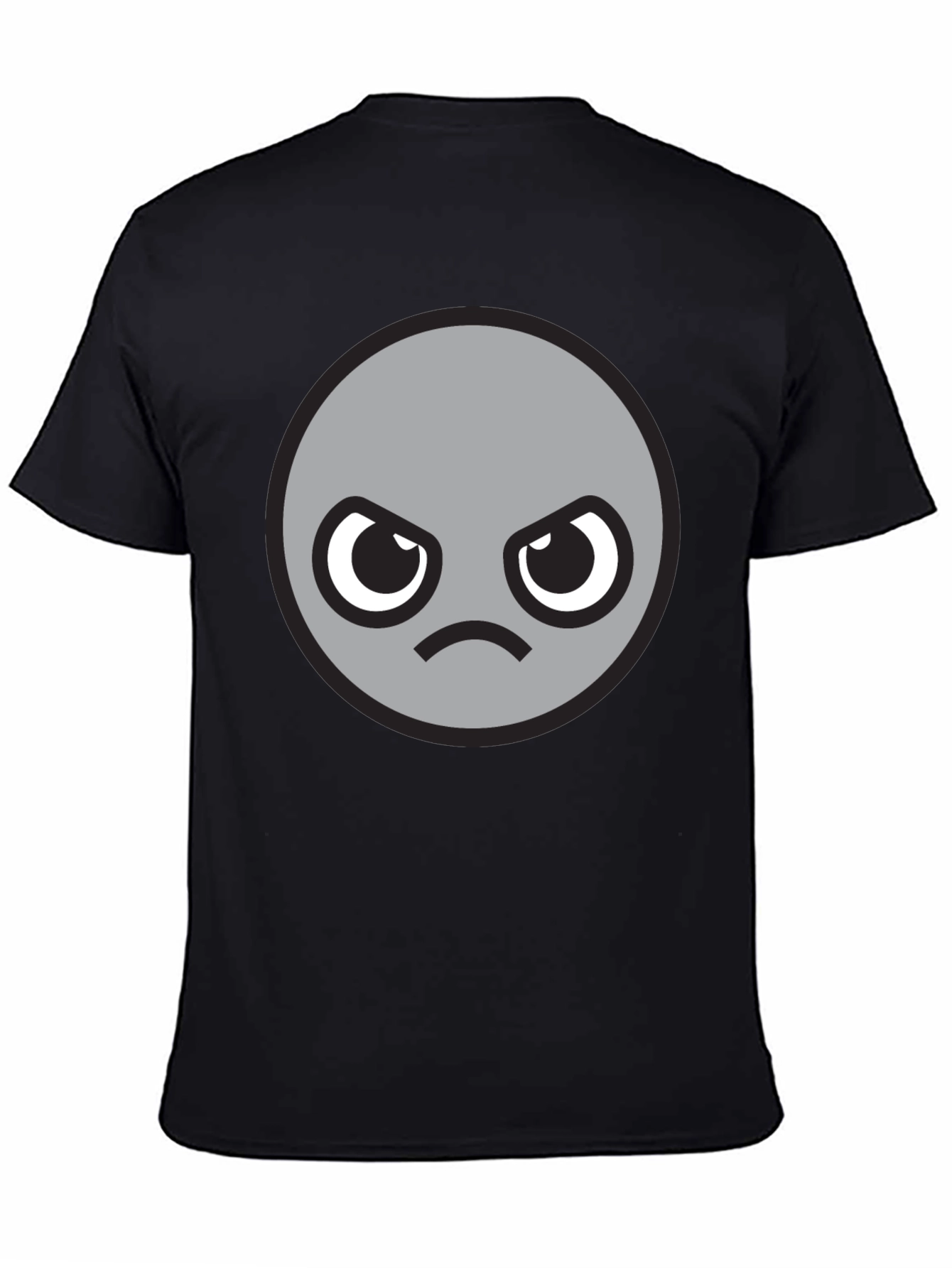 Grumpy Grey Emoji T-Shirt