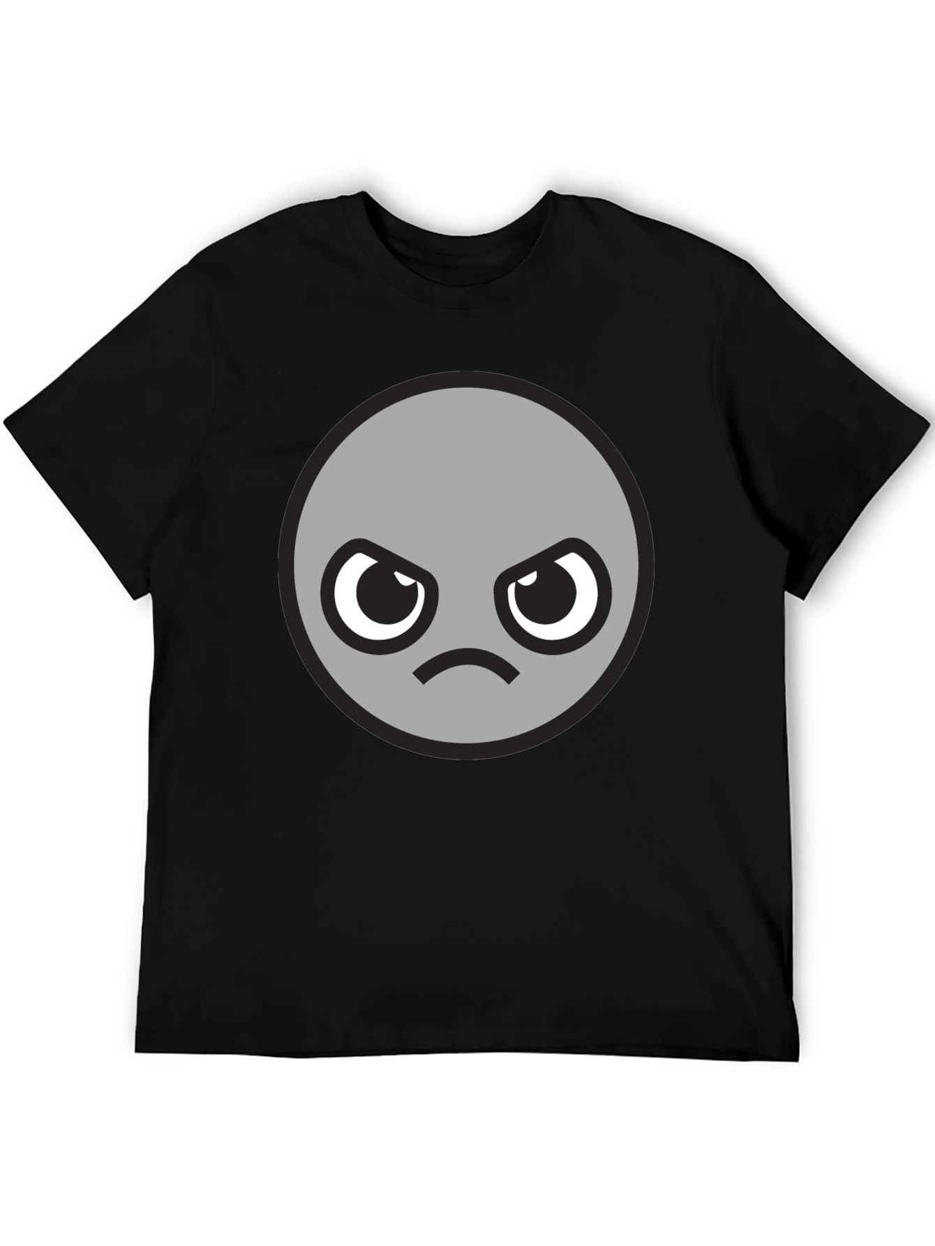 Grumpy Grey Emoji T-Shirt