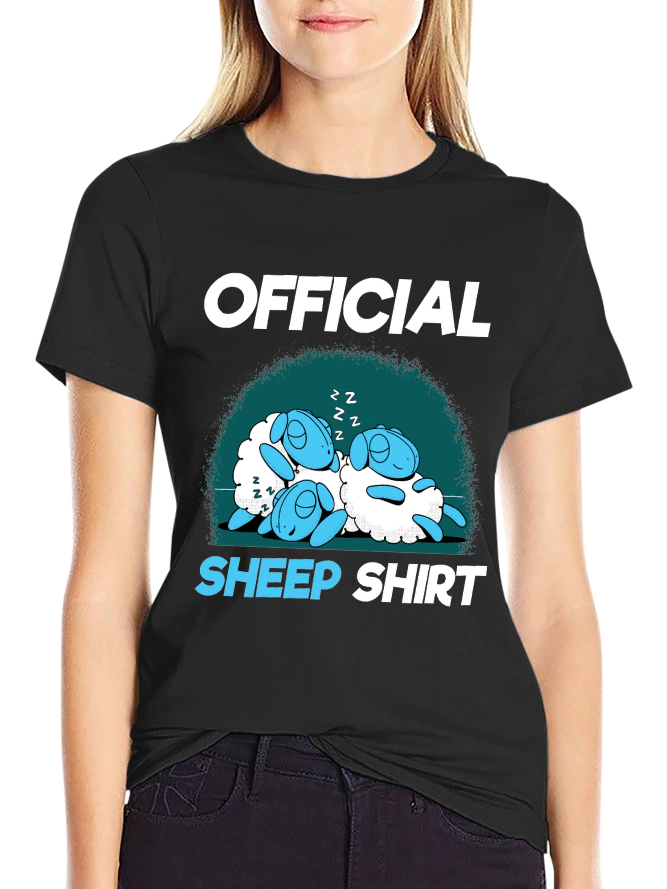 Official Sheep Shirt - Sleeping Cartoon Lambs