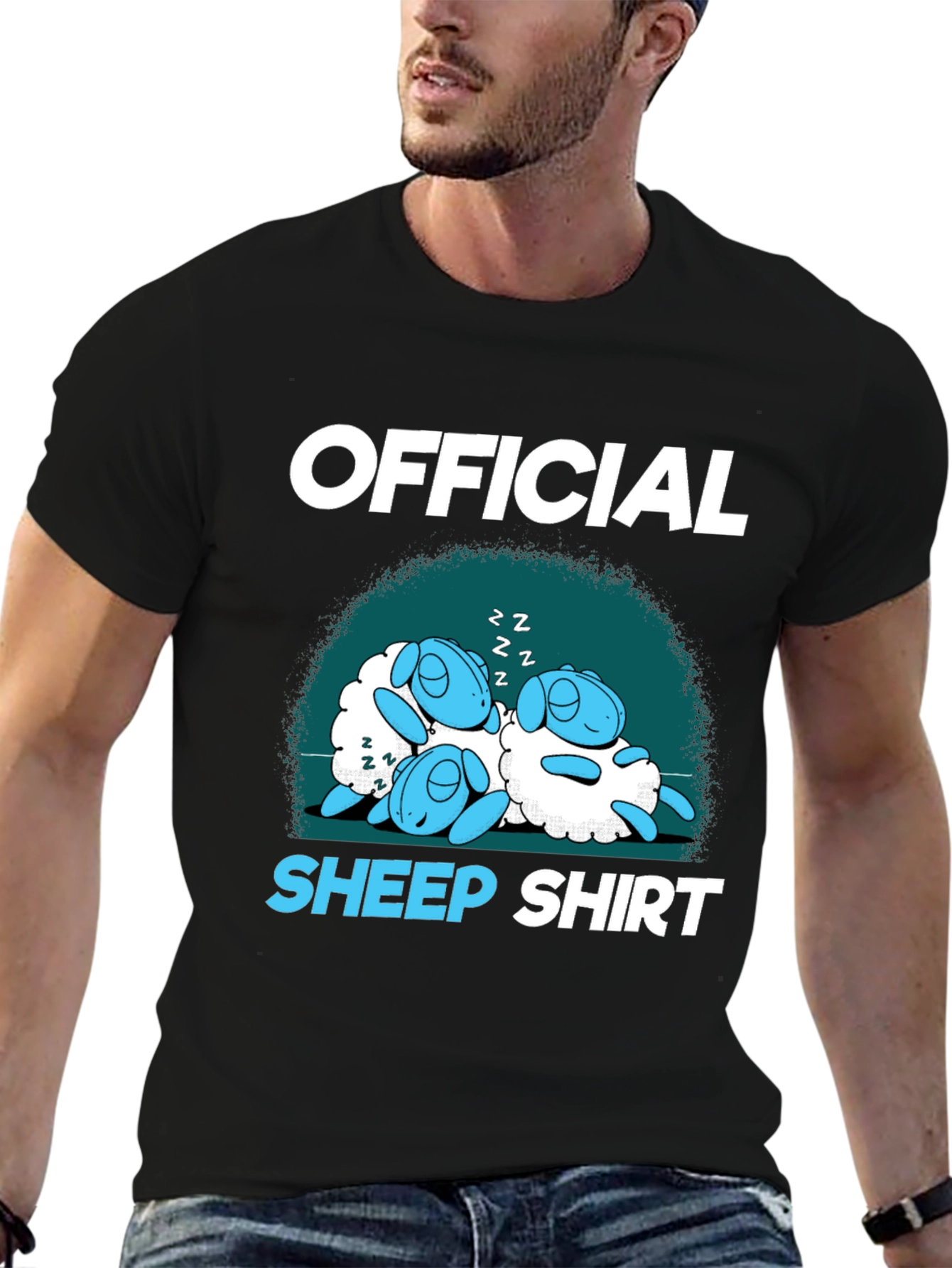Official Sheep Shirt - Sleeping Cartoon Lambs
