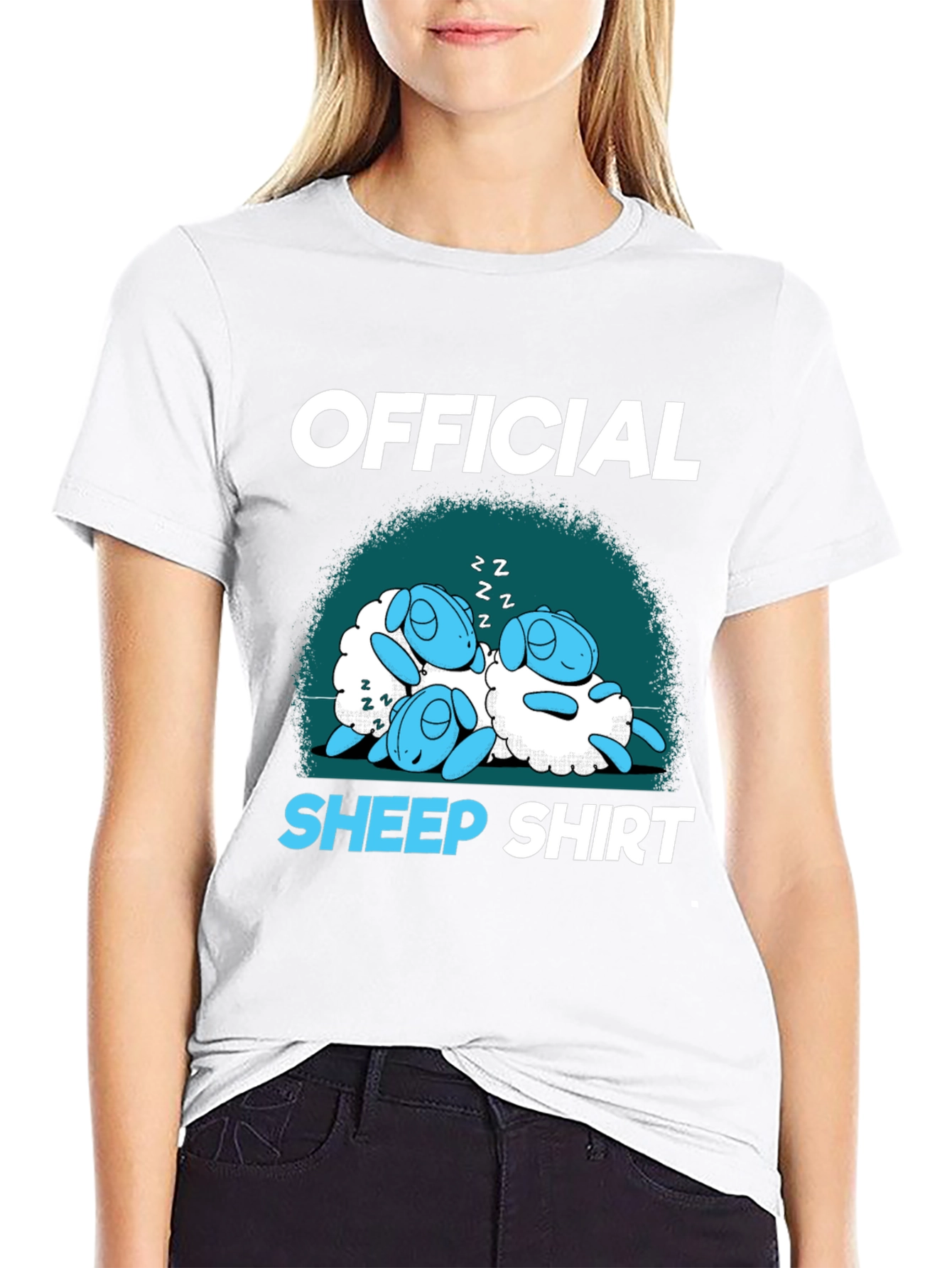 Official Sheep Shirt - Sleeping Cartoon Lambs