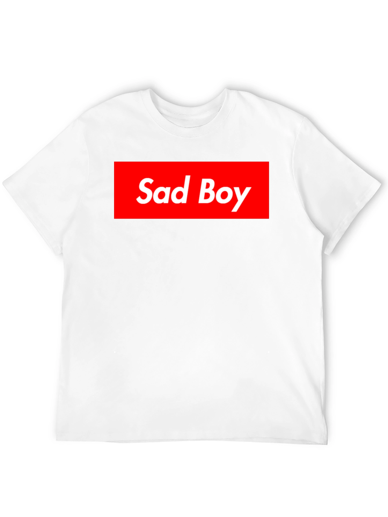 Sad Boy Graphic Tee - Red Box Logo