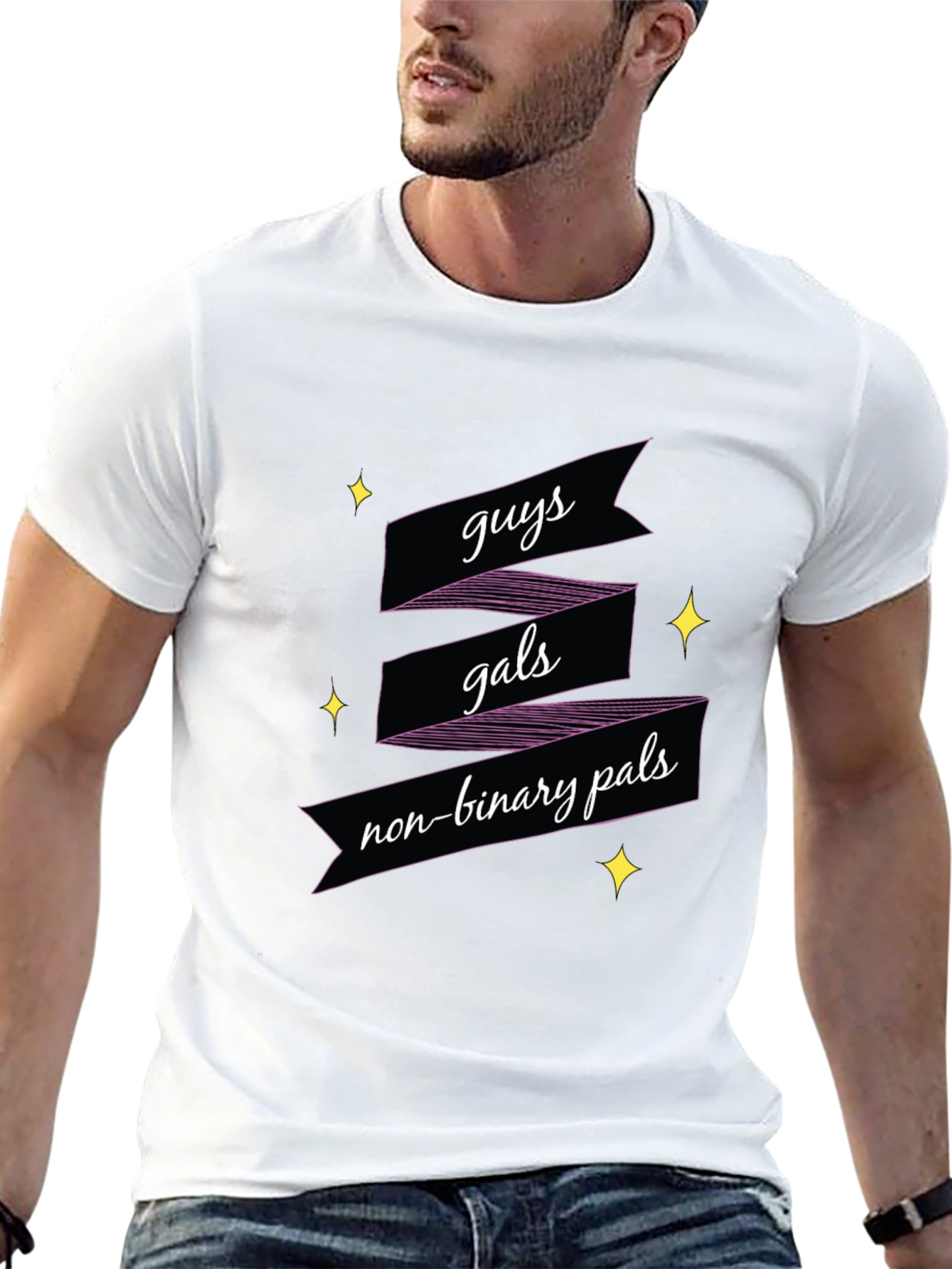 Guys Gals Non-Binary Pals Graphic Tee