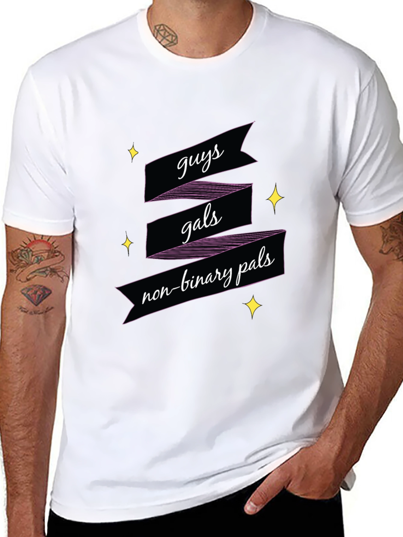 Guys Gals Non-Binary Pals Graphic Tee