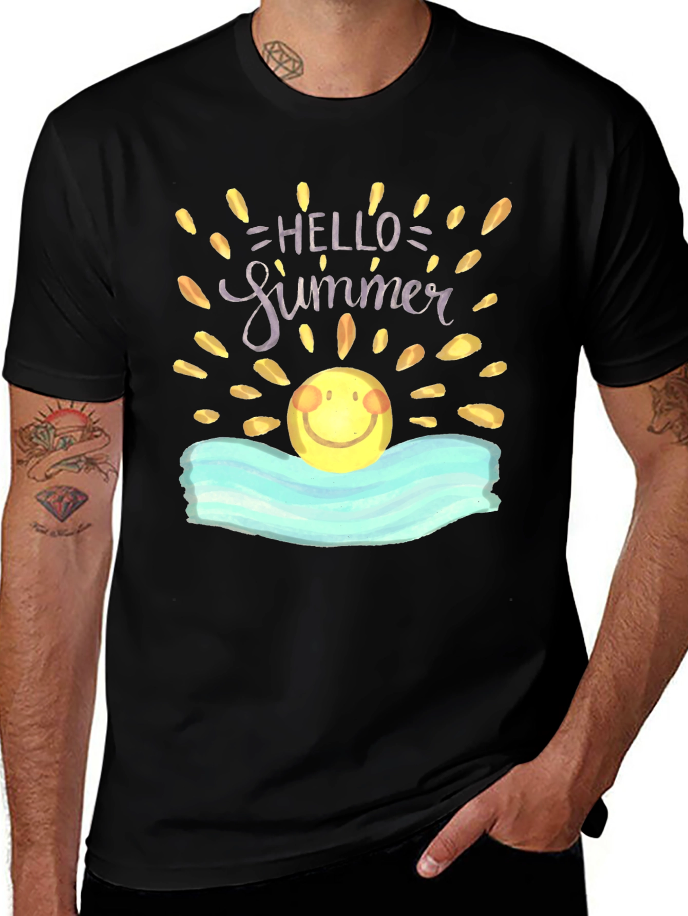 Hello Summer Graphic T-Shirt - Beach Ready!