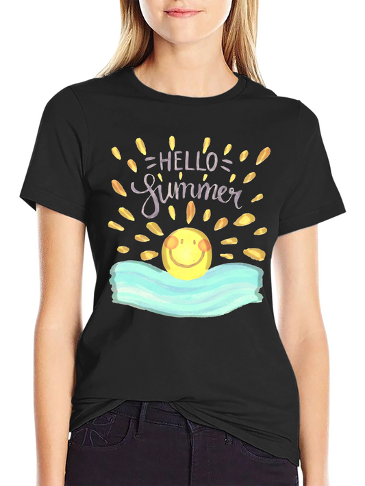 Hello Summer Graphic T-Shirt - Beach Ready!
