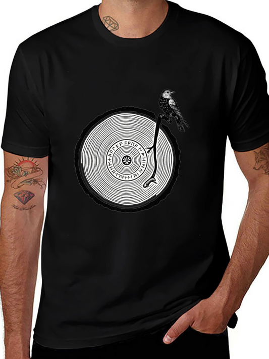Mystic Bird Tree Ring Graphic Tee