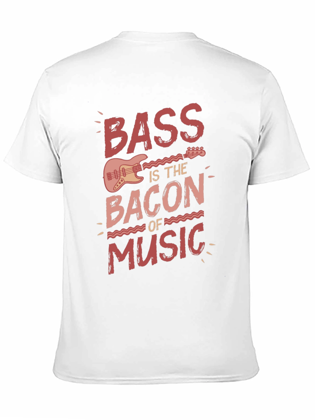 Bass is the Bacon of Music Black Graphic Tee