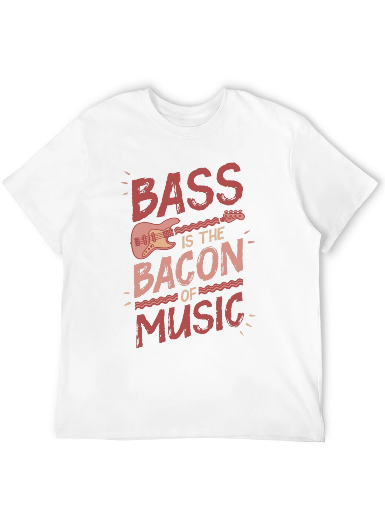Bass is the Bacon of Music Black Graphic Tee