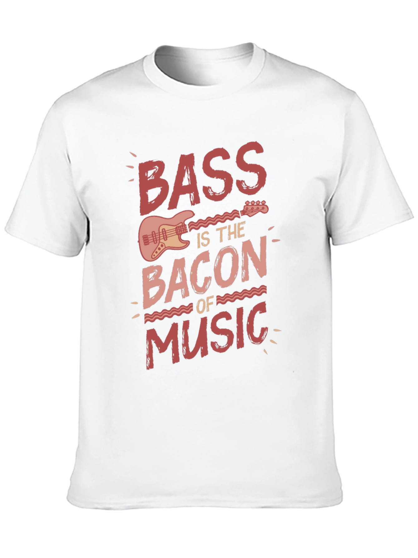 Bass is the Bacon of Music Black Graphic Tee