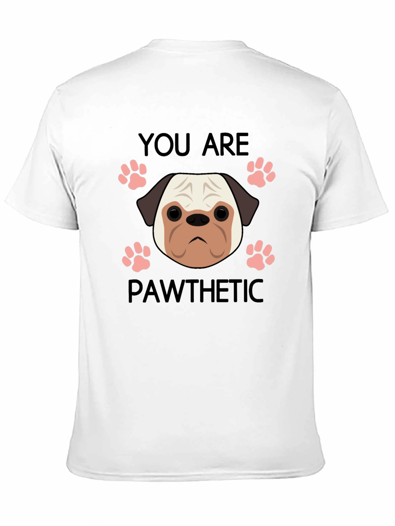 Pawthetic Pug Graphic T-Shirt