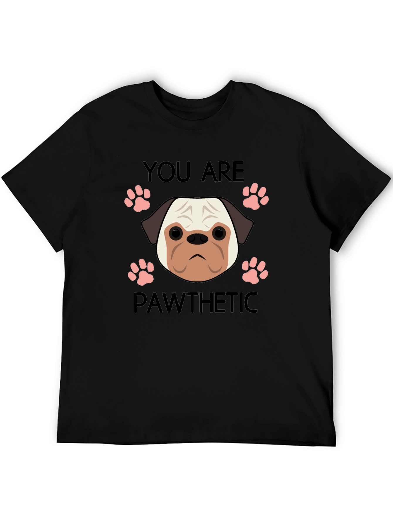 Pawthetic Pug Graphic T-Shirt