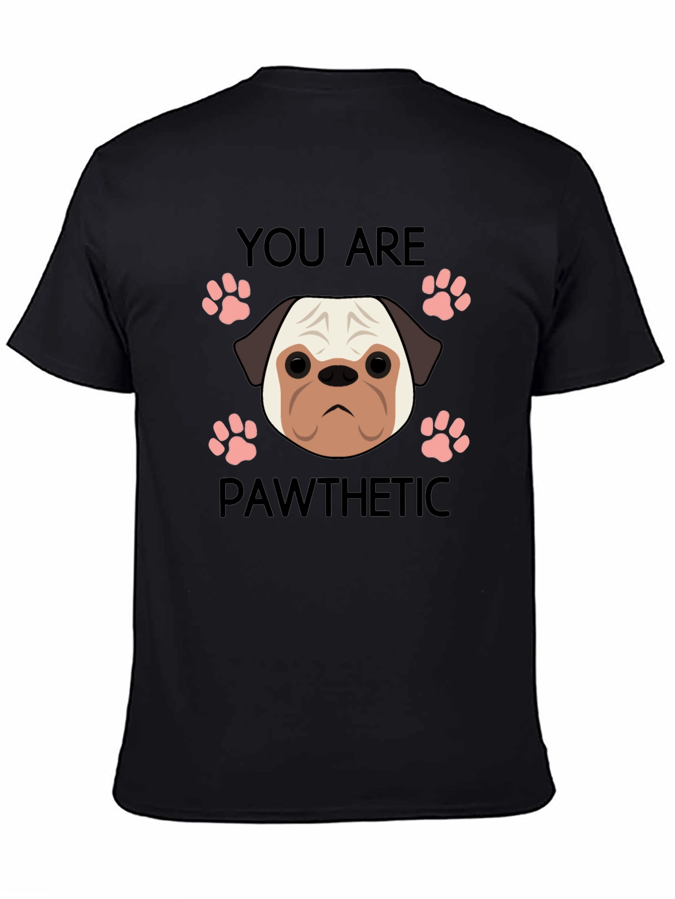 Pawthetic Pug Graphic T-Shirt