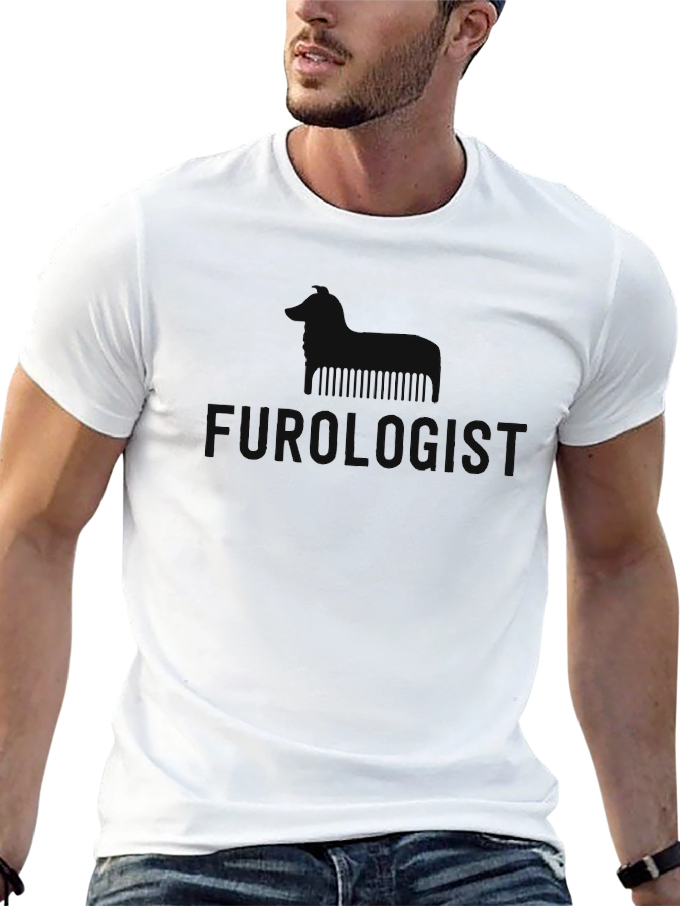 Furologist Dog Lover Black T-Shirt
