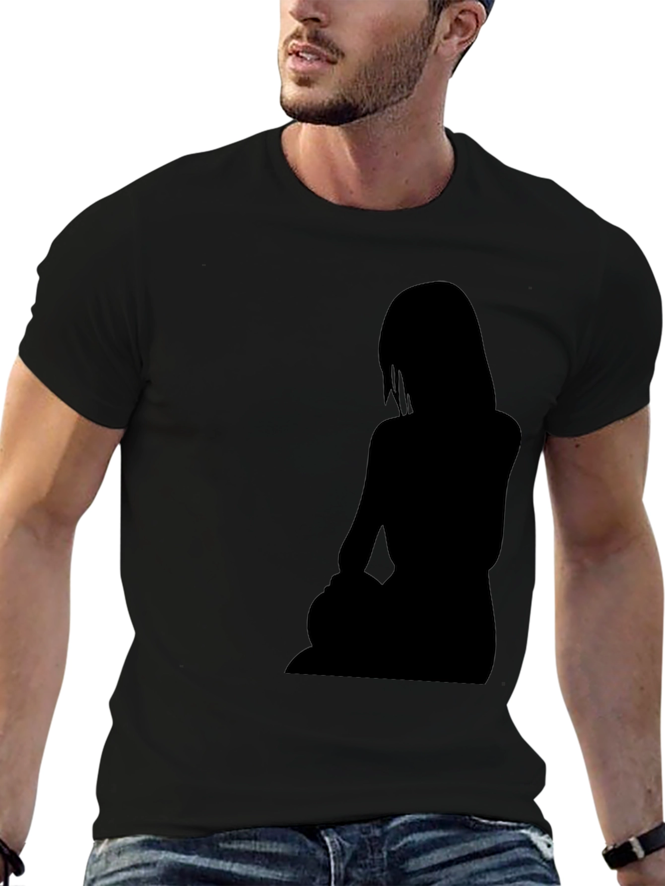Silhouette Tee - Edgy Graphic Print