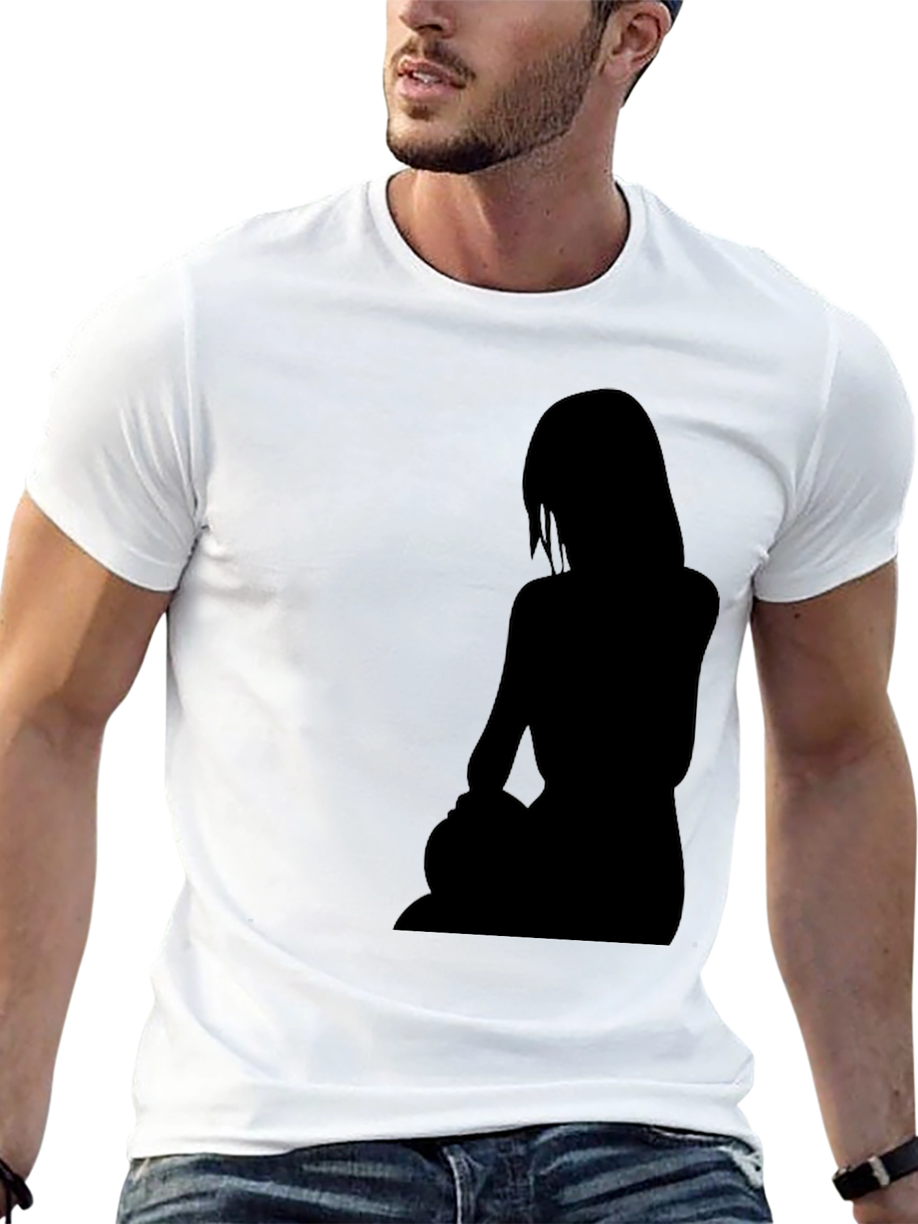 Silhouette Tee - Edgy Graphic Print