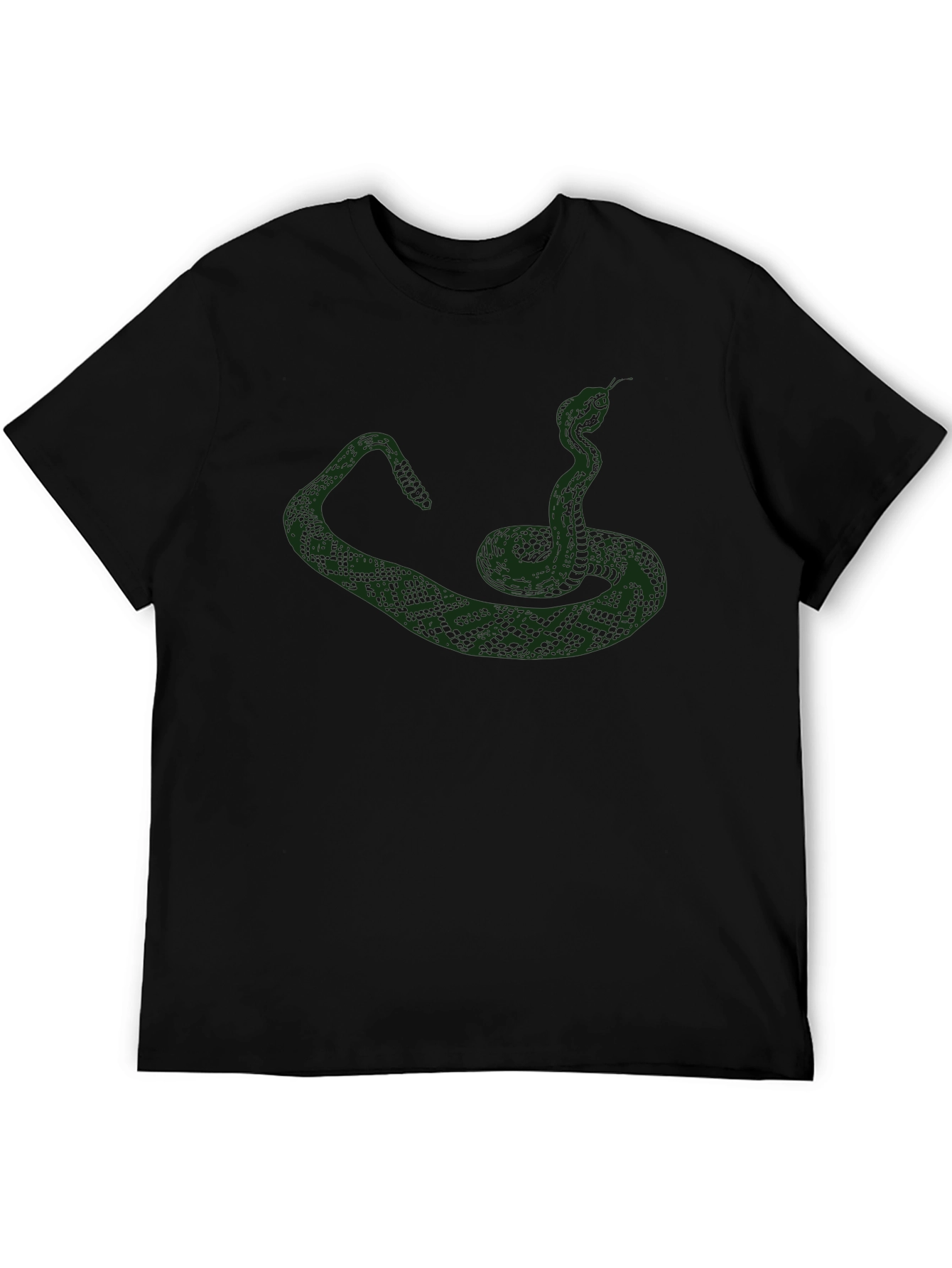 Snake Graphic Tee - Mens Black T-Shirt