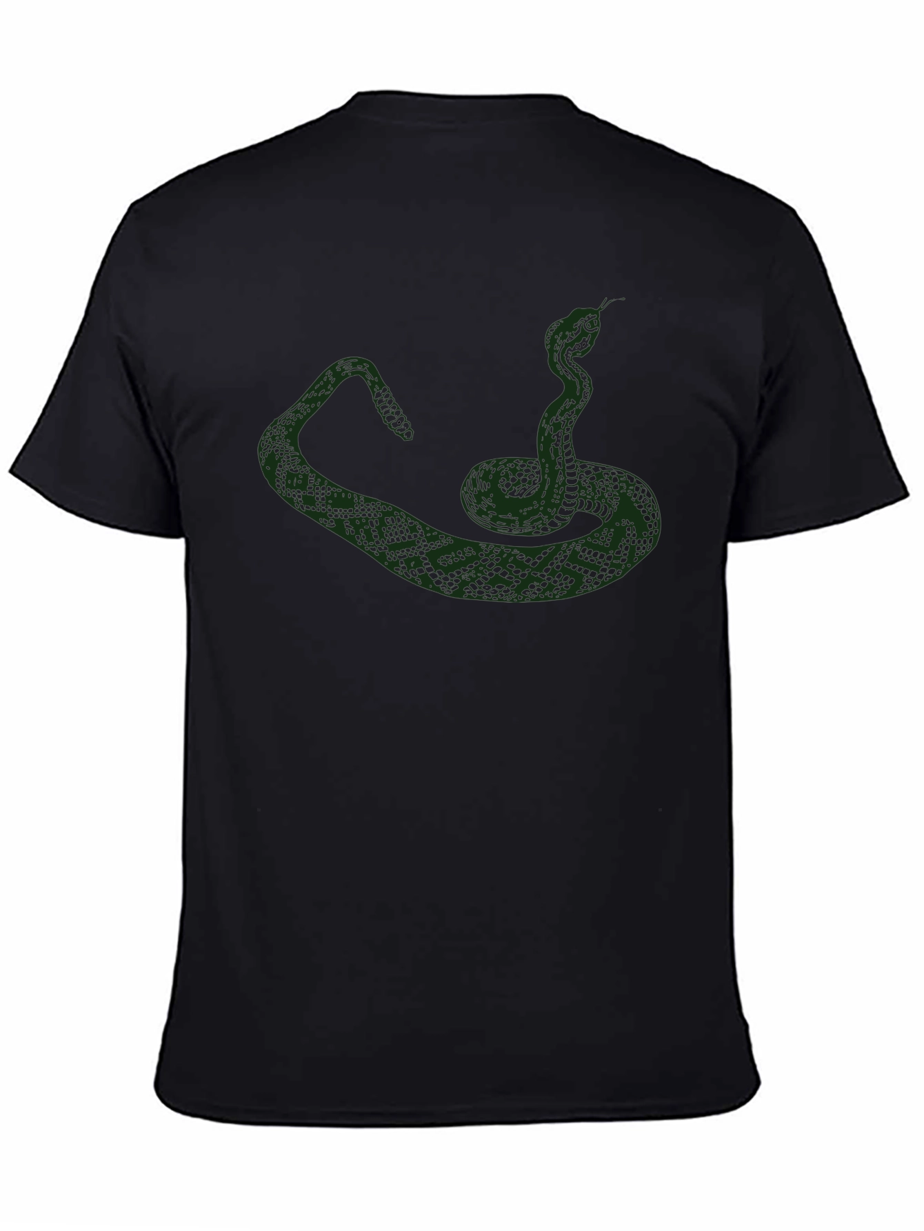Snake Graphic Tee - Mens Black T-Shirt