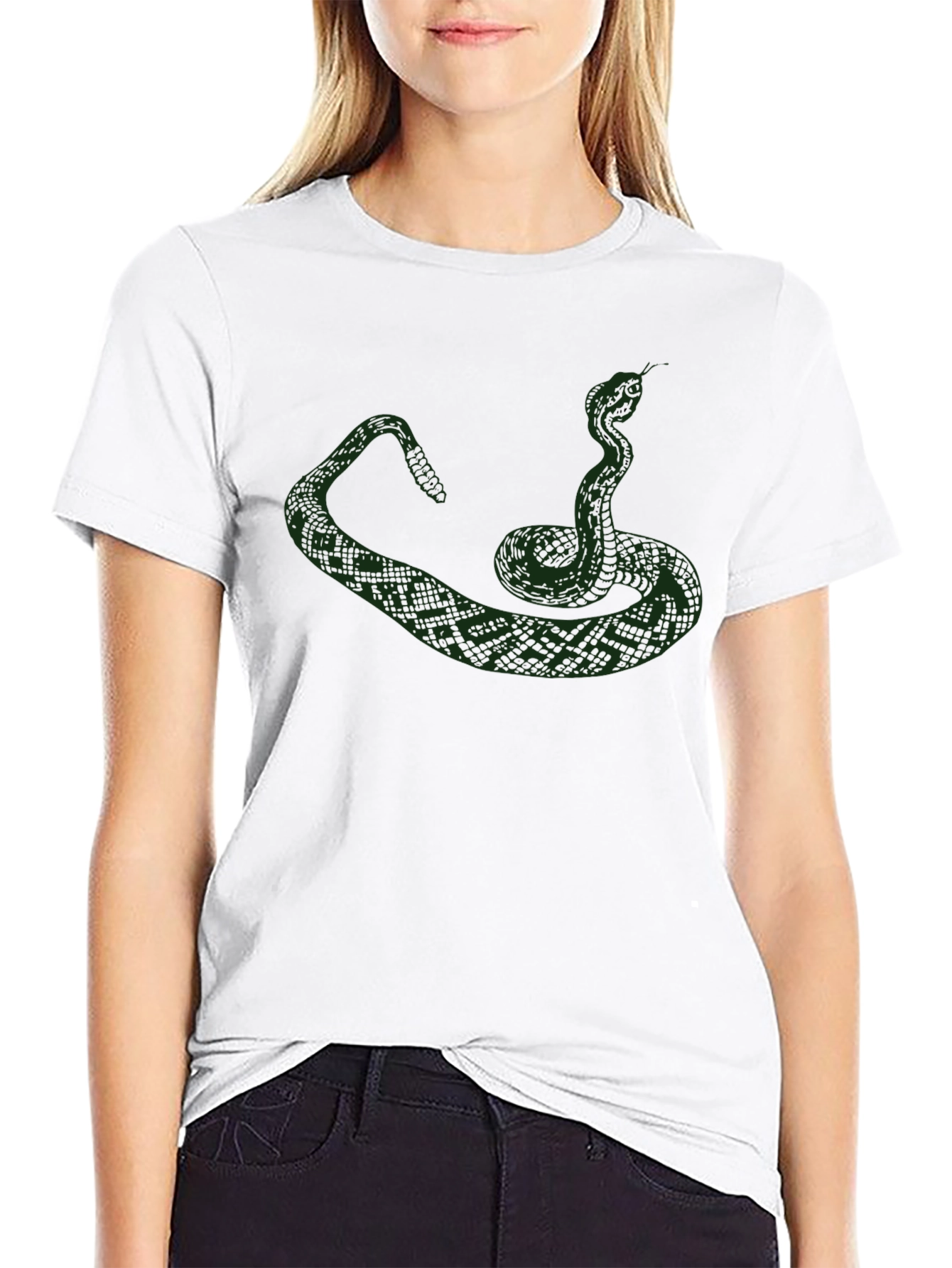 Snake Graphic Tee - Mens Black T-Shirt