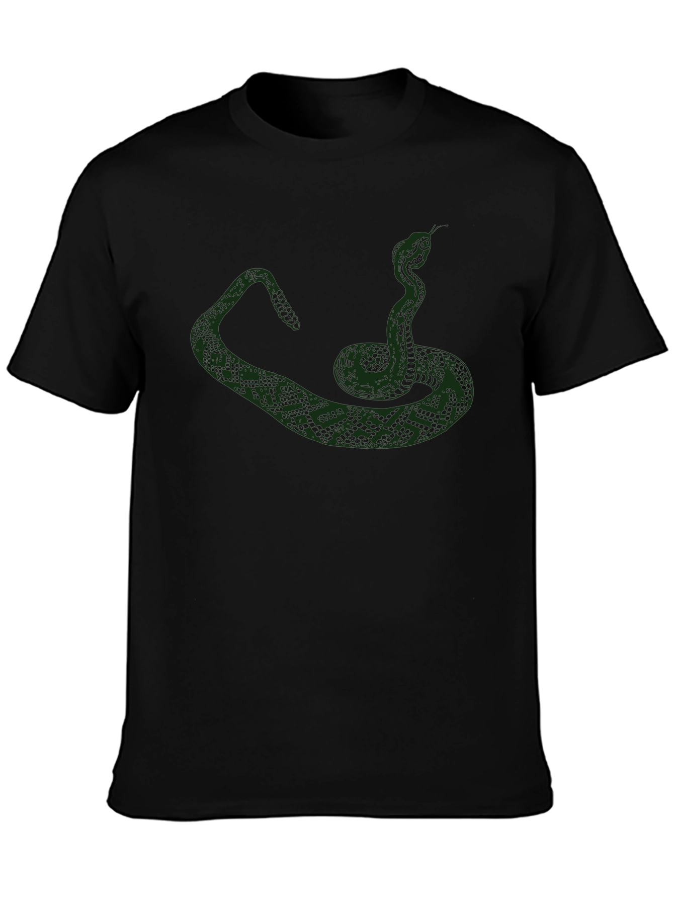 Snake Graphic Tee - Mens Black T-Shirt