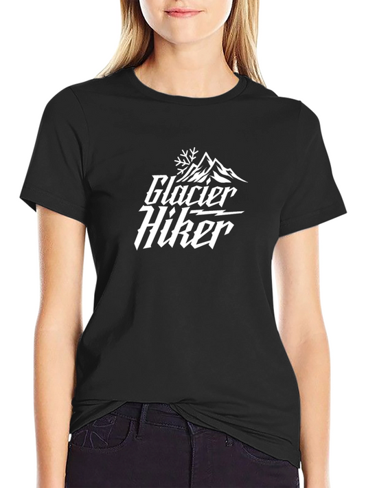 Glacier Hiker Black Graphic Tee