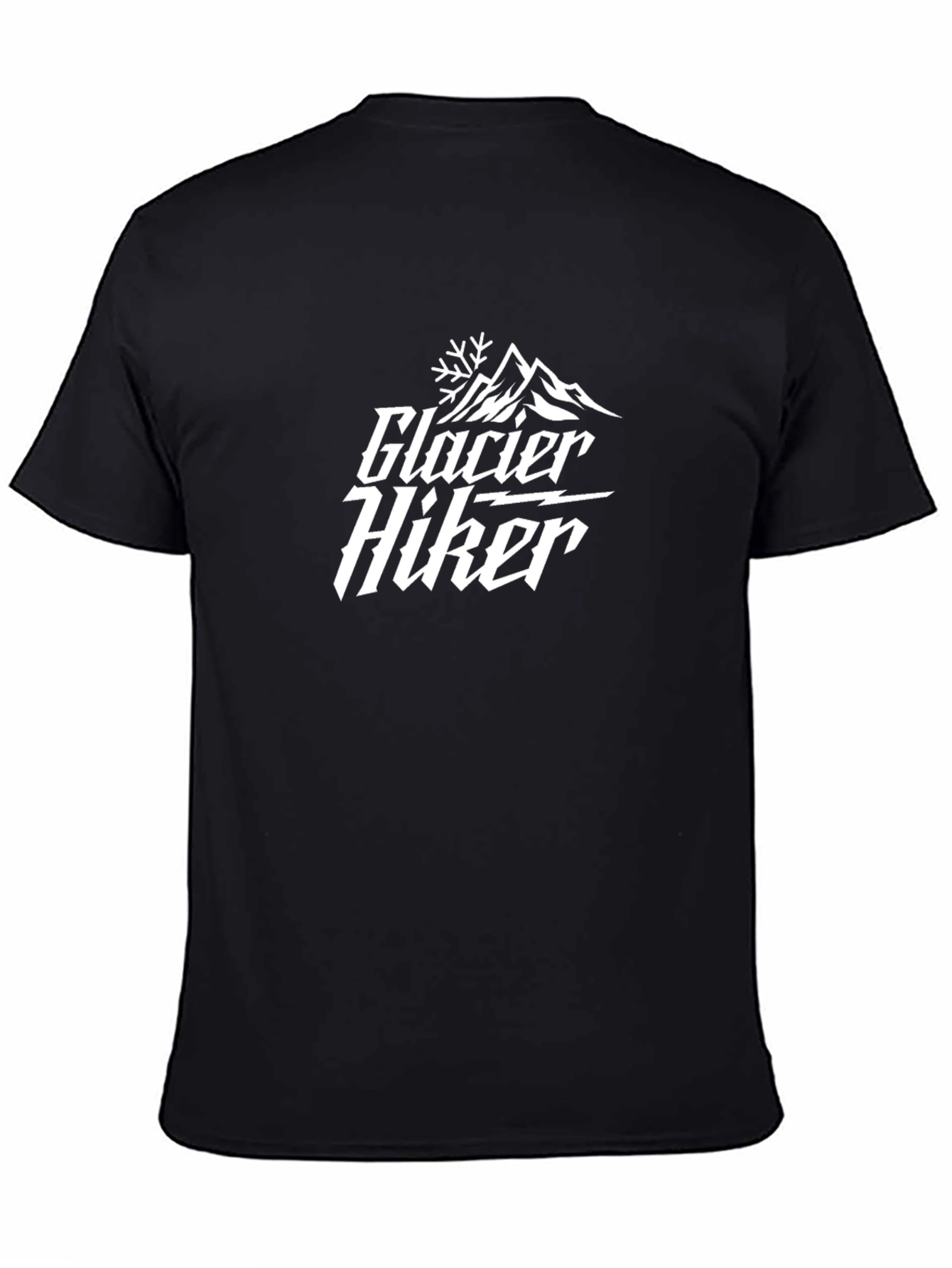 Glacier Hiker Black Graphic Tee