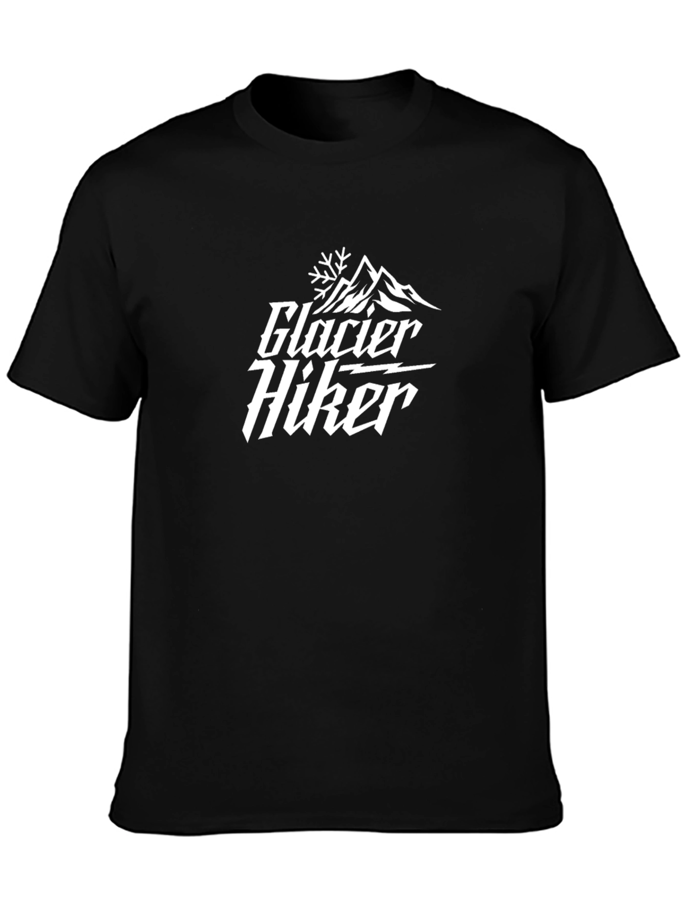 Glacier Hiker Black Graphic Tee