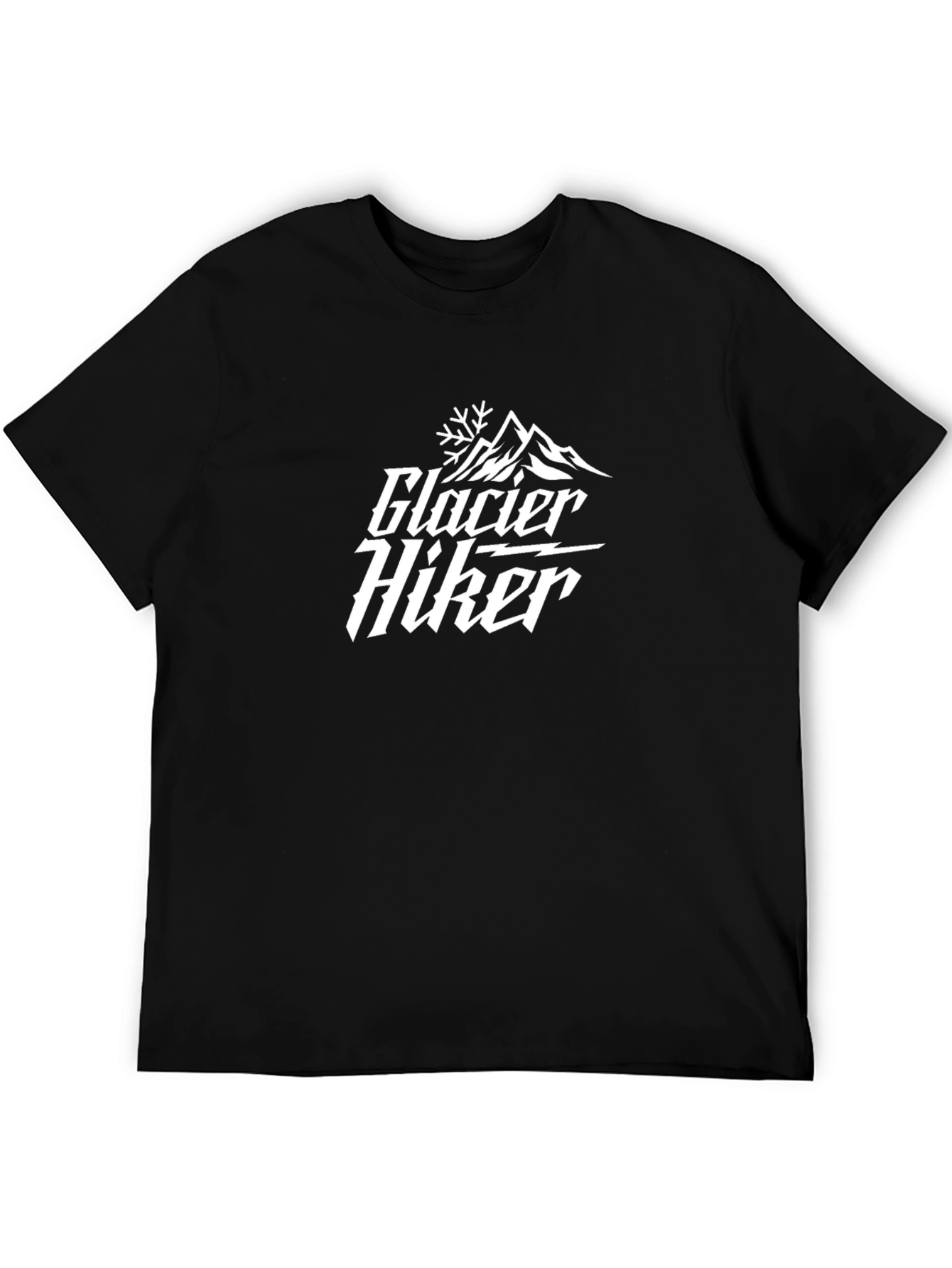 Glacier Hiker Black Graphic Tee