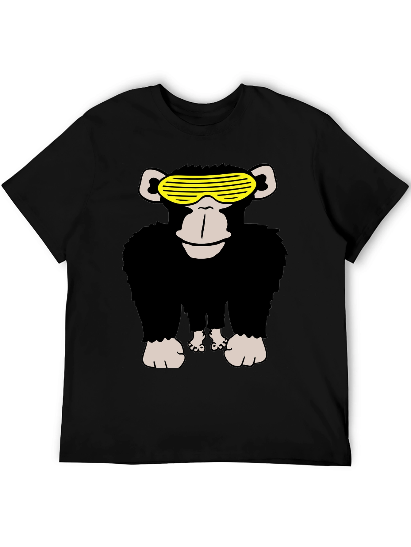 Cool Monkey Graphic Tee - Mens Black T-Shirt