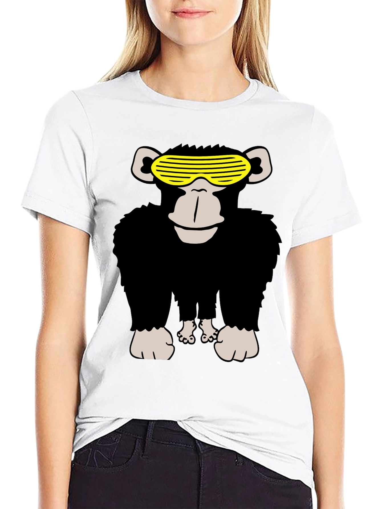 Cool Monkey Graphic Tee - Mens Black T-Shirt