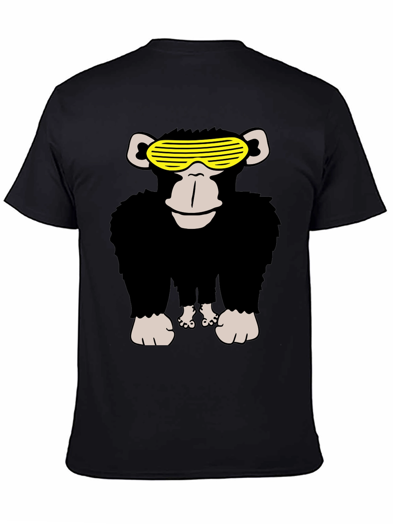 Cool Monkey Graphic Tee - Mens Black T-Shirt
