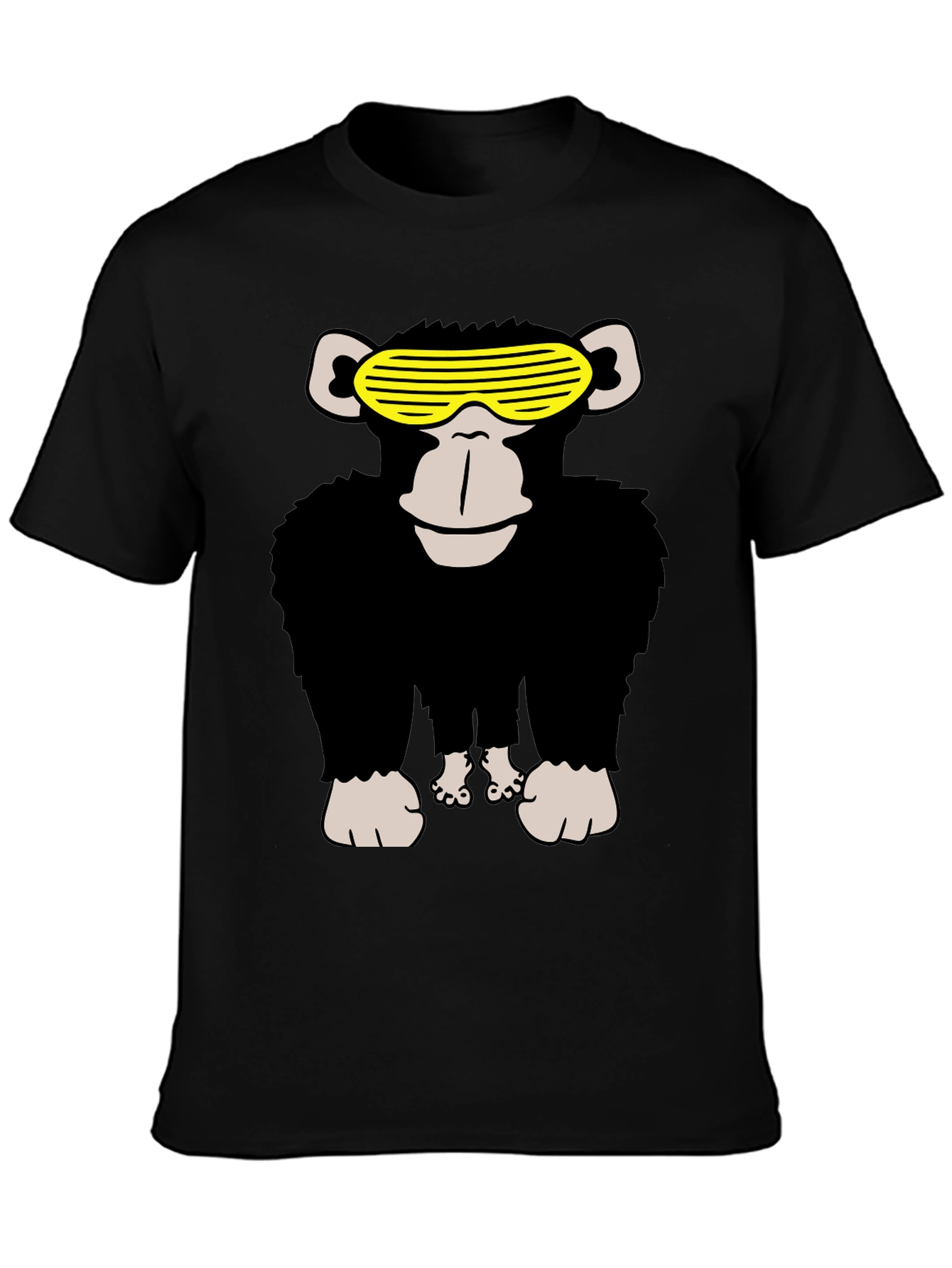 Cool Monkey Graphic Tee - Mens Black T-Shirt
