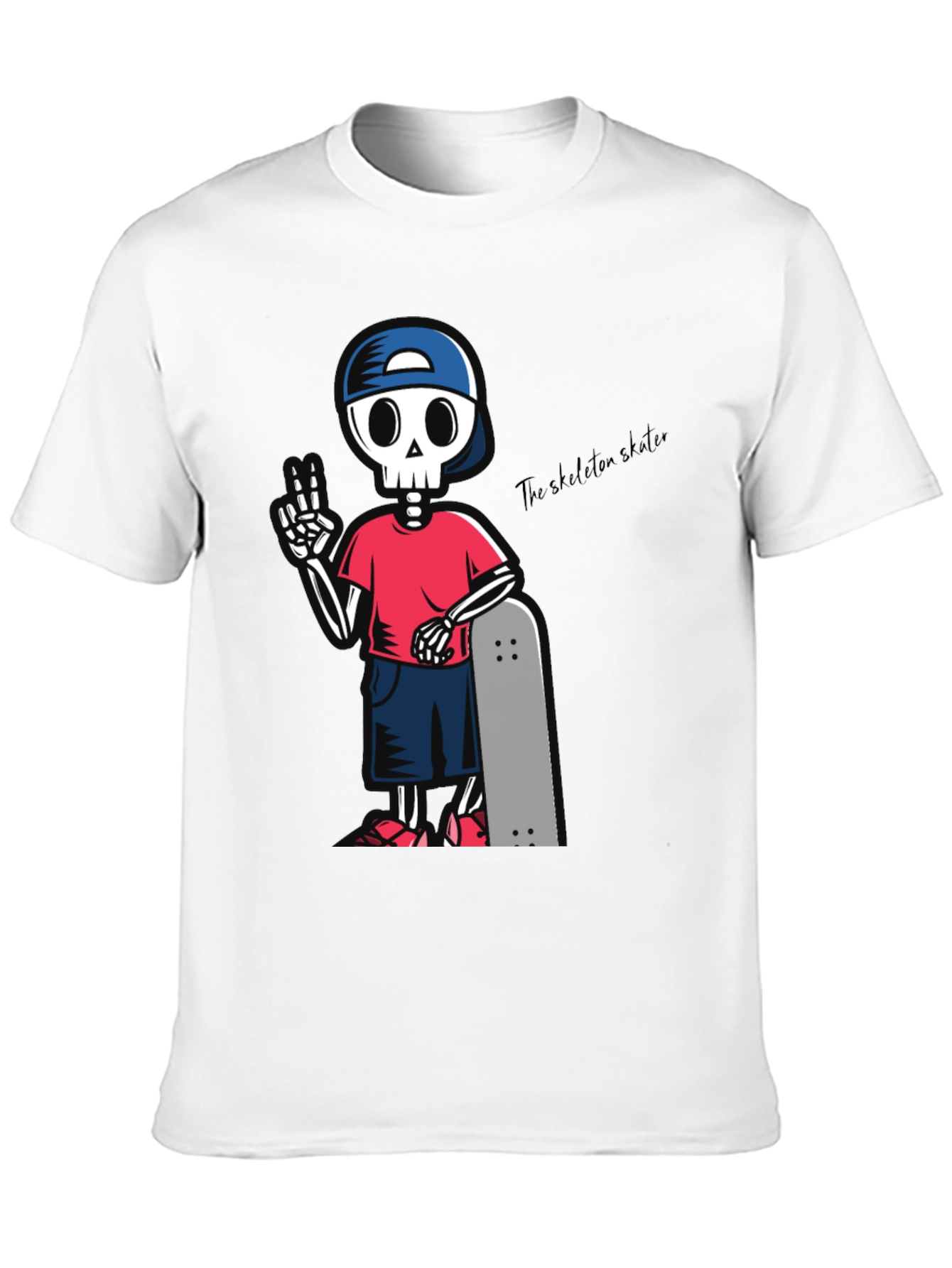 Skeleton Skater Graphic T-Shirt